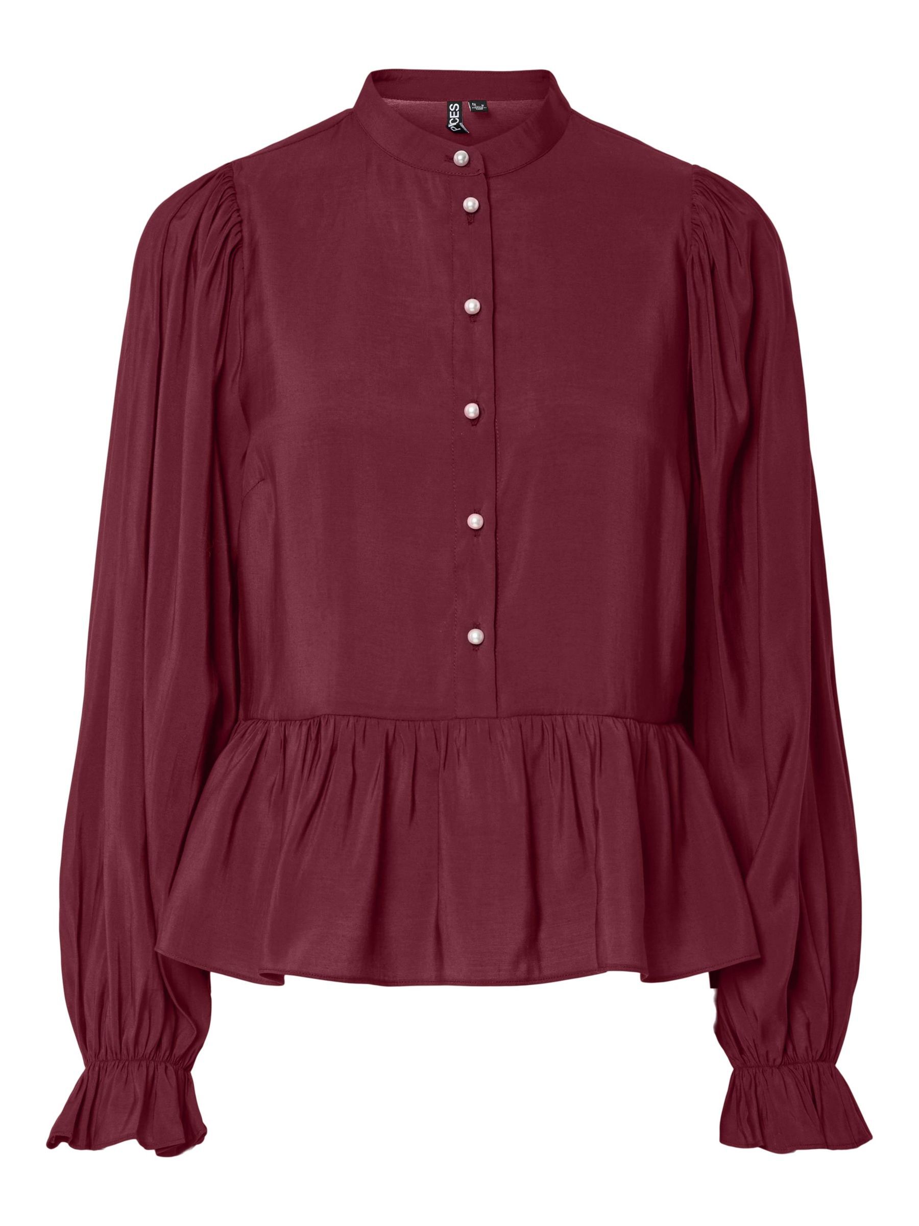 PCNESSA PEPLUM LONG SLEEVED BLOUSE 5 PCNESSA PEPLUM LONG SLEEVED BLOUSE