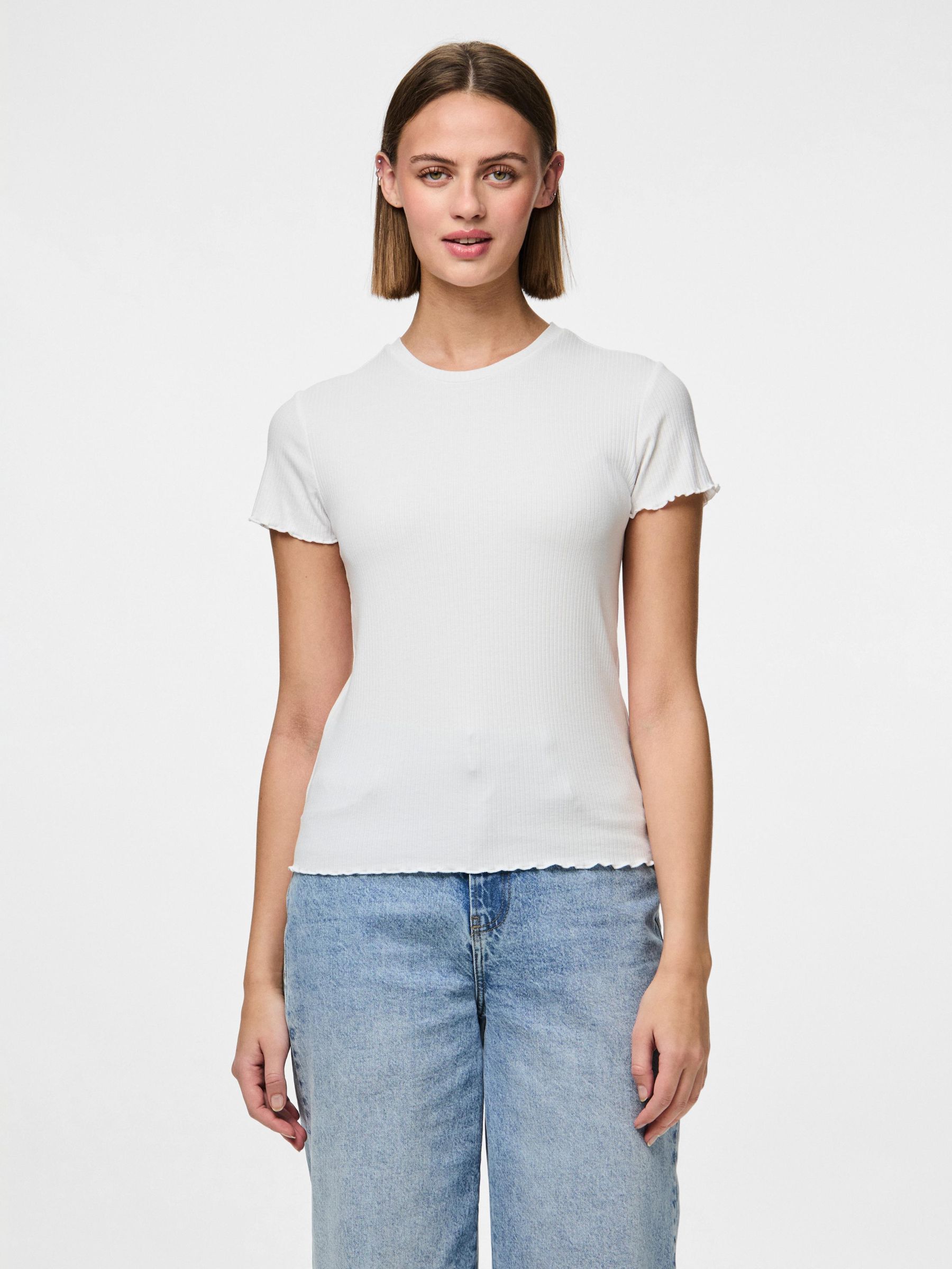 PCNICCA RIBBED T-SHIRT 1 PCNICCA RIBBED T-SHIRT