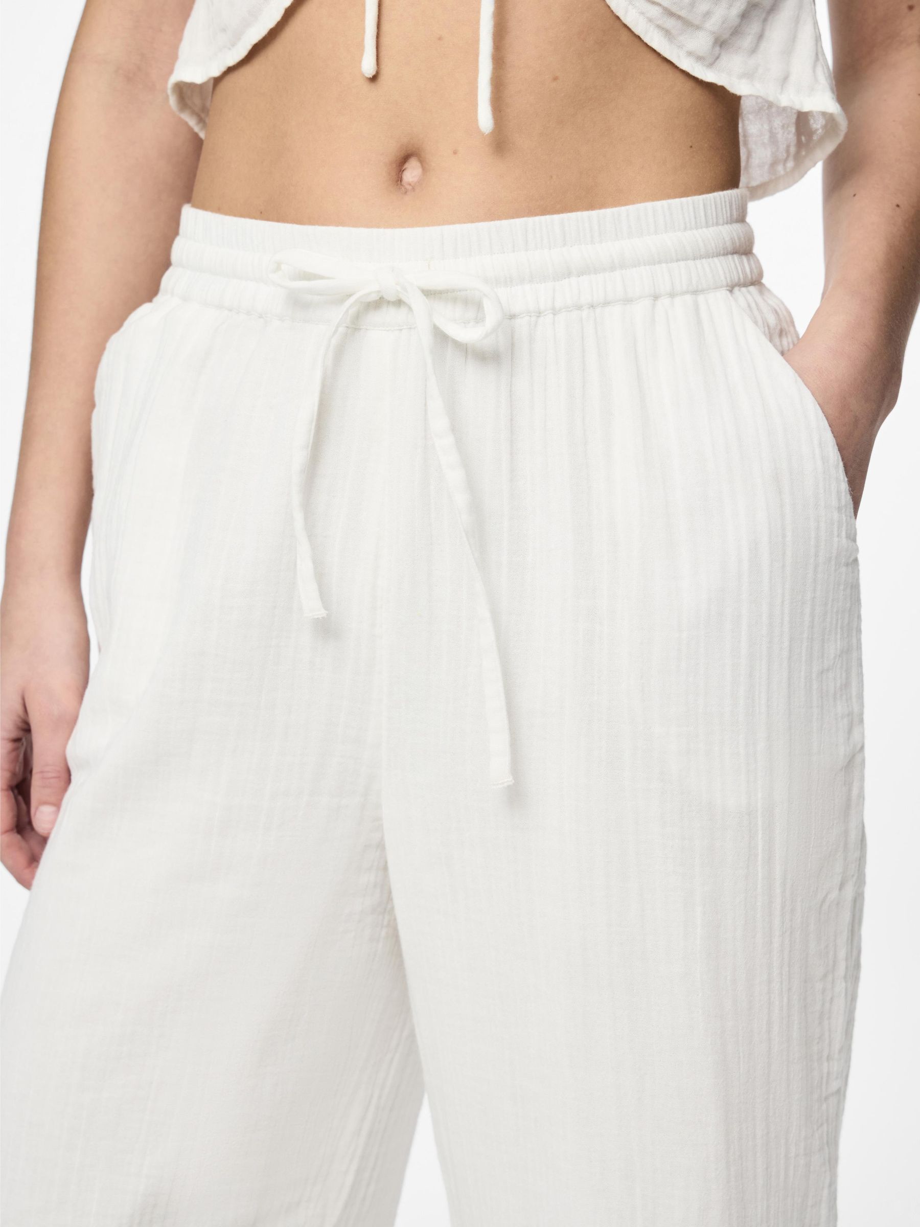 PCMASTINA COTTON WIDE-LEG TROUSERS 4 PCMASTINA COTTON WIDE-LEG TROUSERS