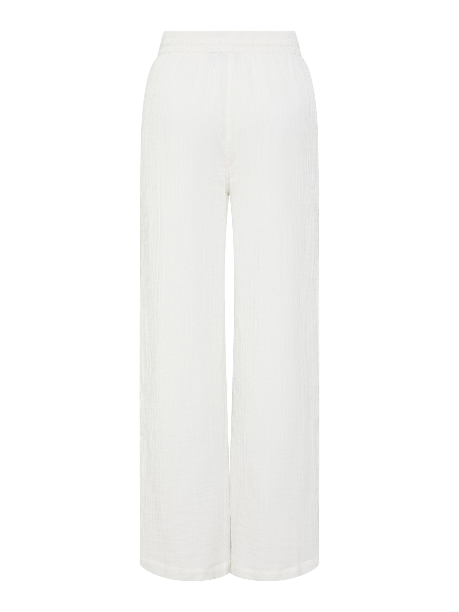PCMASTINA COTTON WIDE-LEG TROUSERS 7 PCMASTINA COTTON WIDE-LEG TROUSERS
