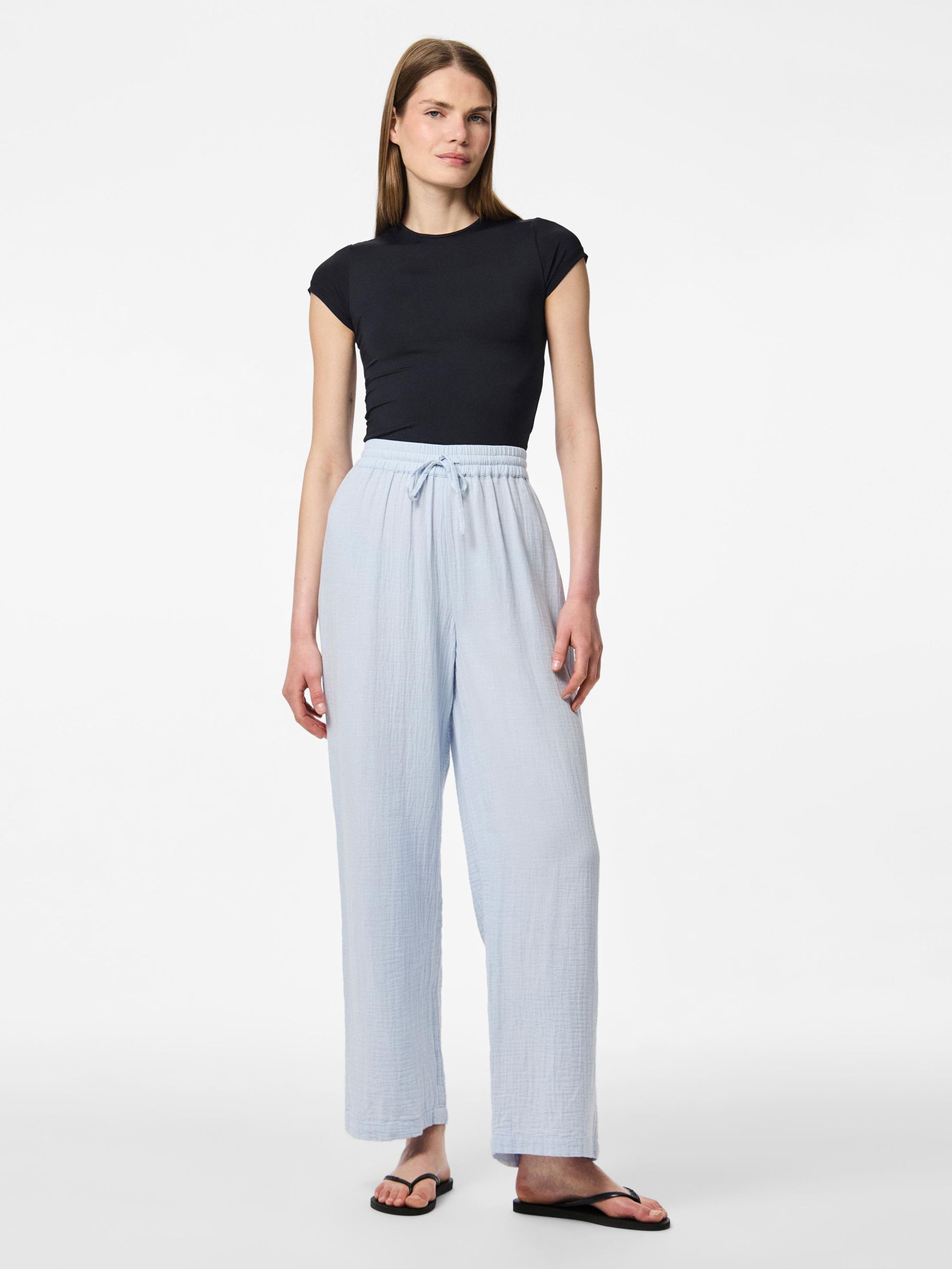 PCSASTINA HW MUSSELIN WIDE-LEG TROUSERS 1 PCSASTINA HW MUSSELIN WIDE-LEG TROUSERS