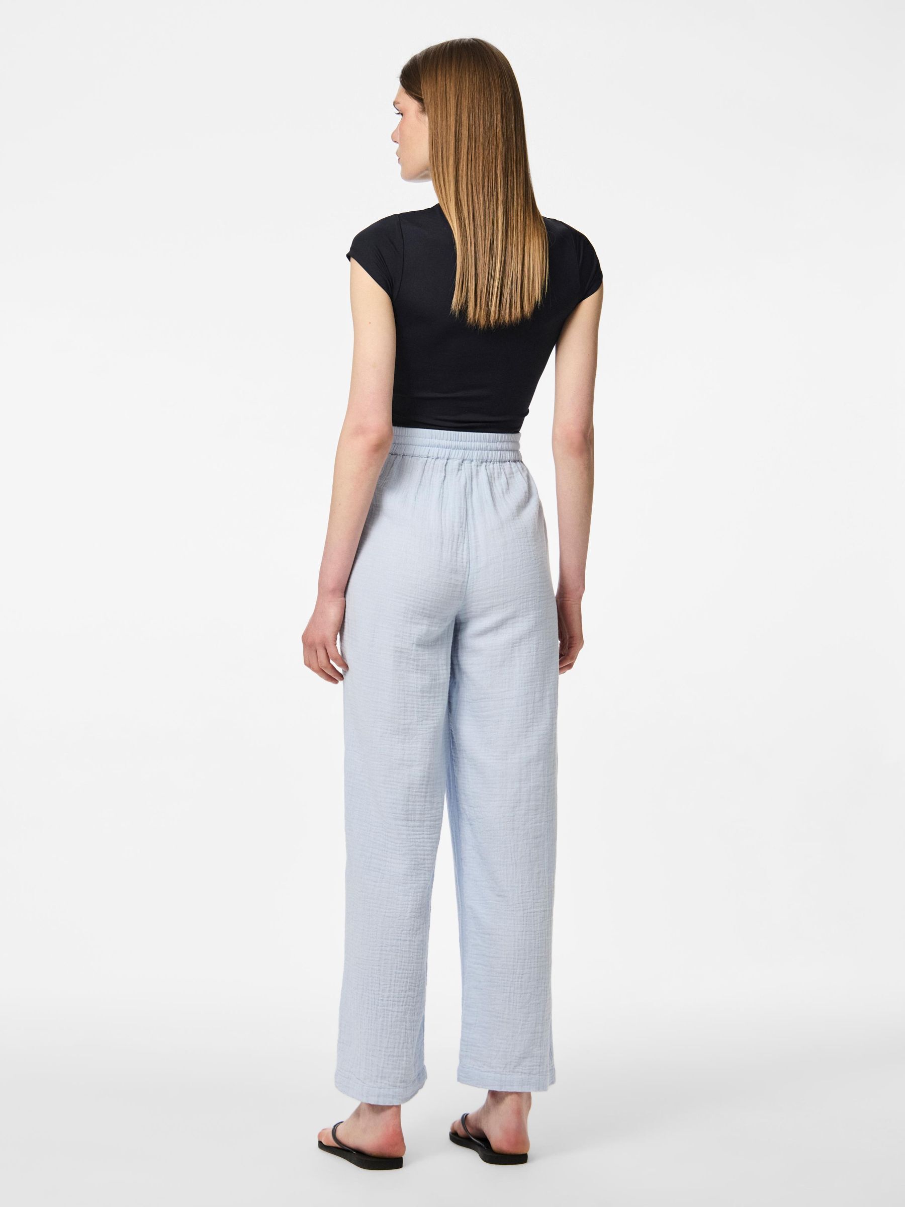 PCSASTINA HW MUSSELIN WIDE-LEG TROUSERS 2 PCSASTINA HW MUSSELIN WIDE-LEG TROUSERS