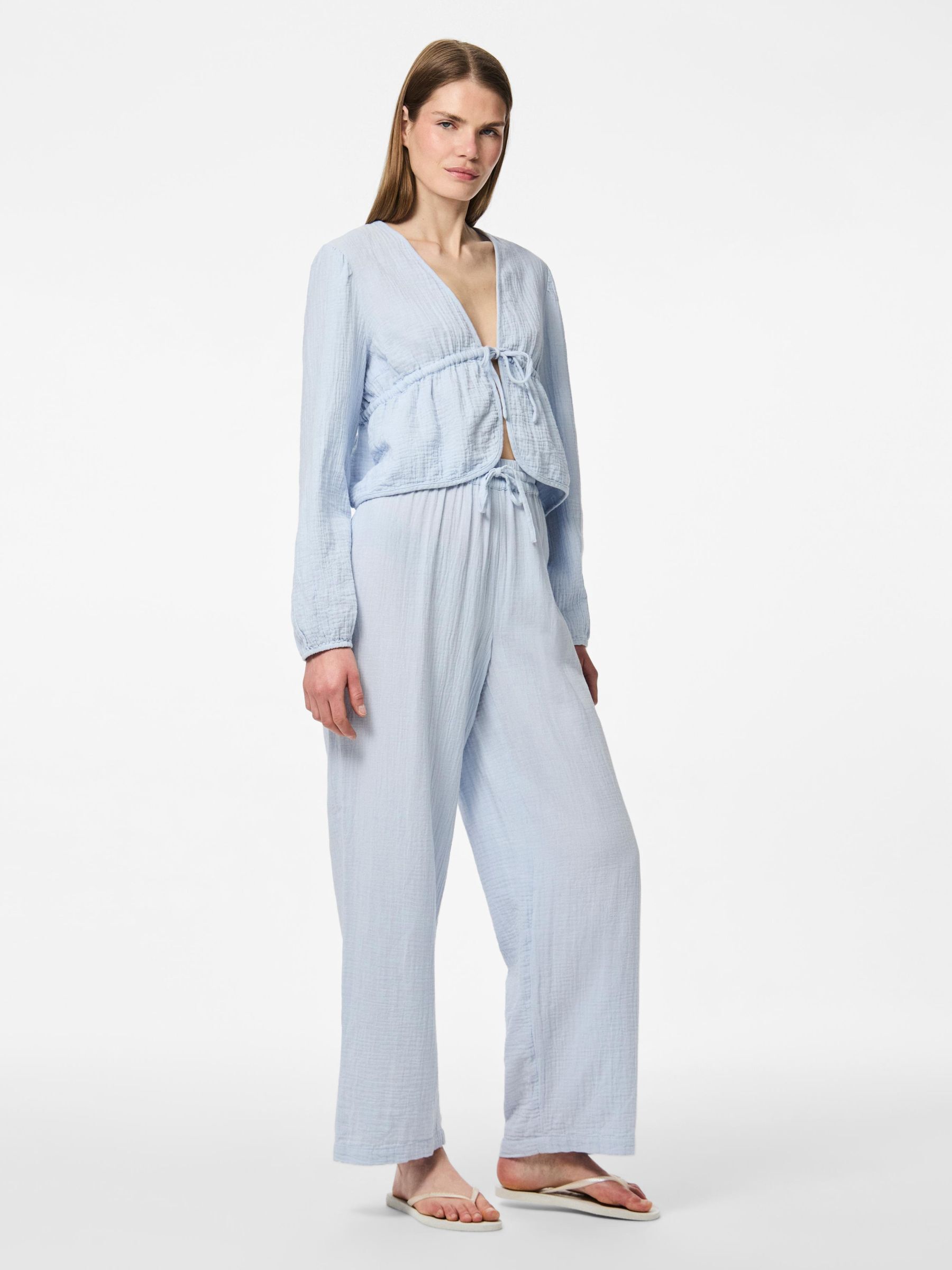 PCSASTINA HW MUSSELIN WIDE-LEG TROUSERS 5 PCSASTINA HW MUSSELIN WIDE-LEG TROUSERS