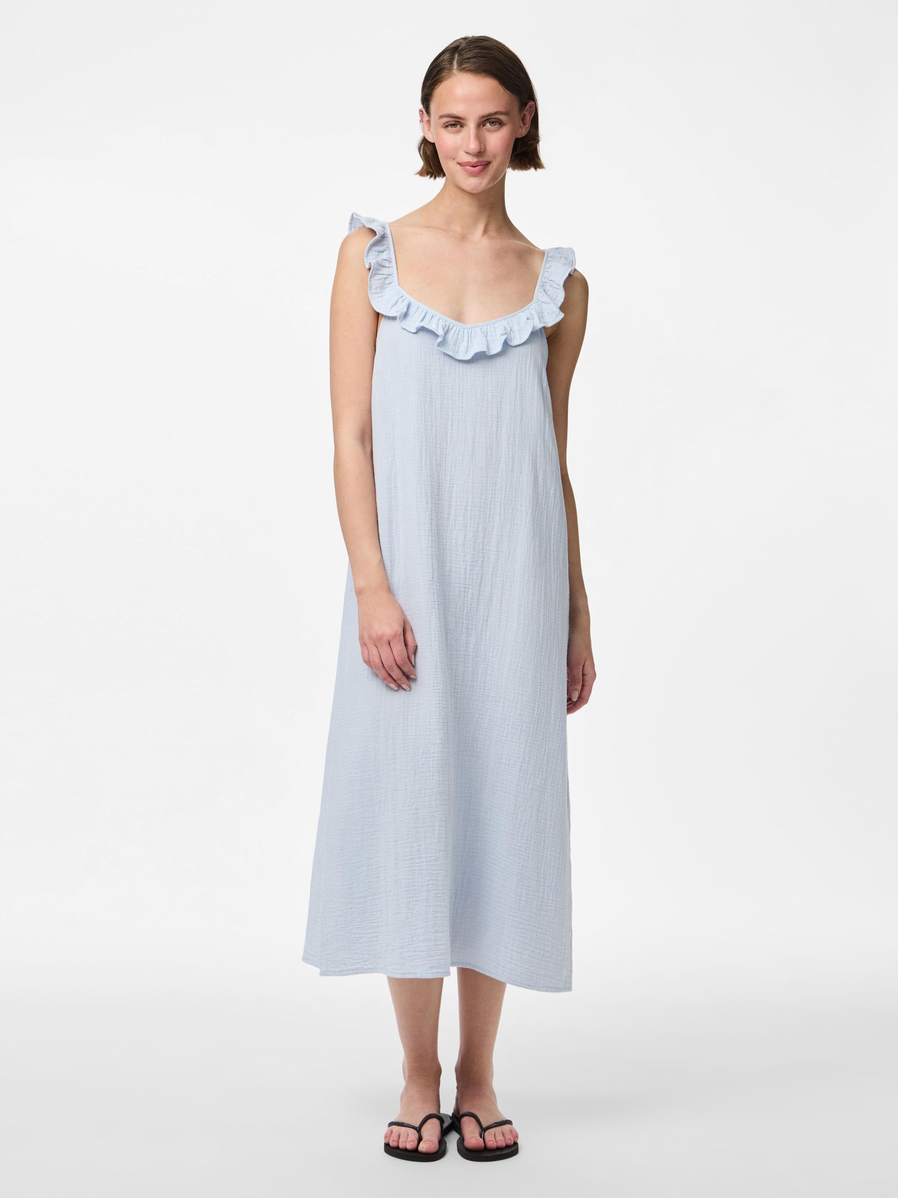PCSASTINA MUSSELIN MIDI DRESS 1 PCSASTINA MUSSELIN MIDI DRESS