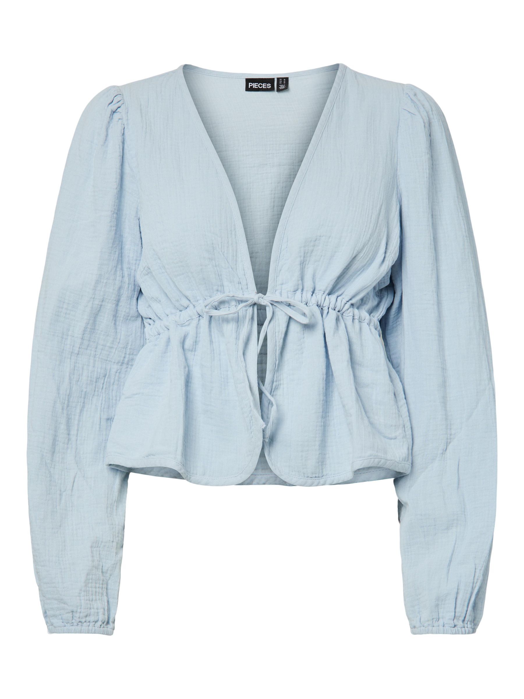 PCSASTINA MUSSELIN LONG SLEEVED TOP
