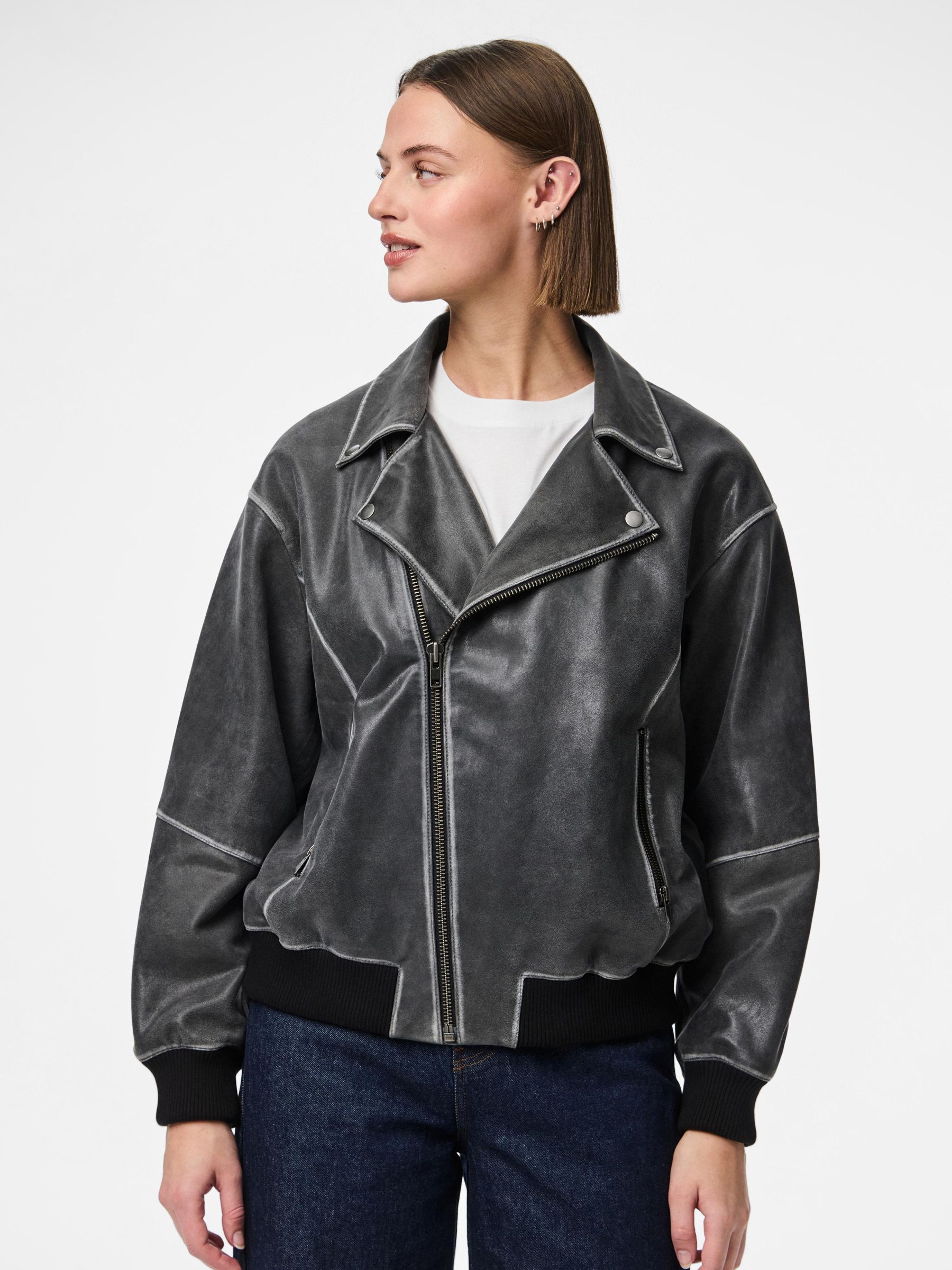 PCFEMMA LEATHER JACKET