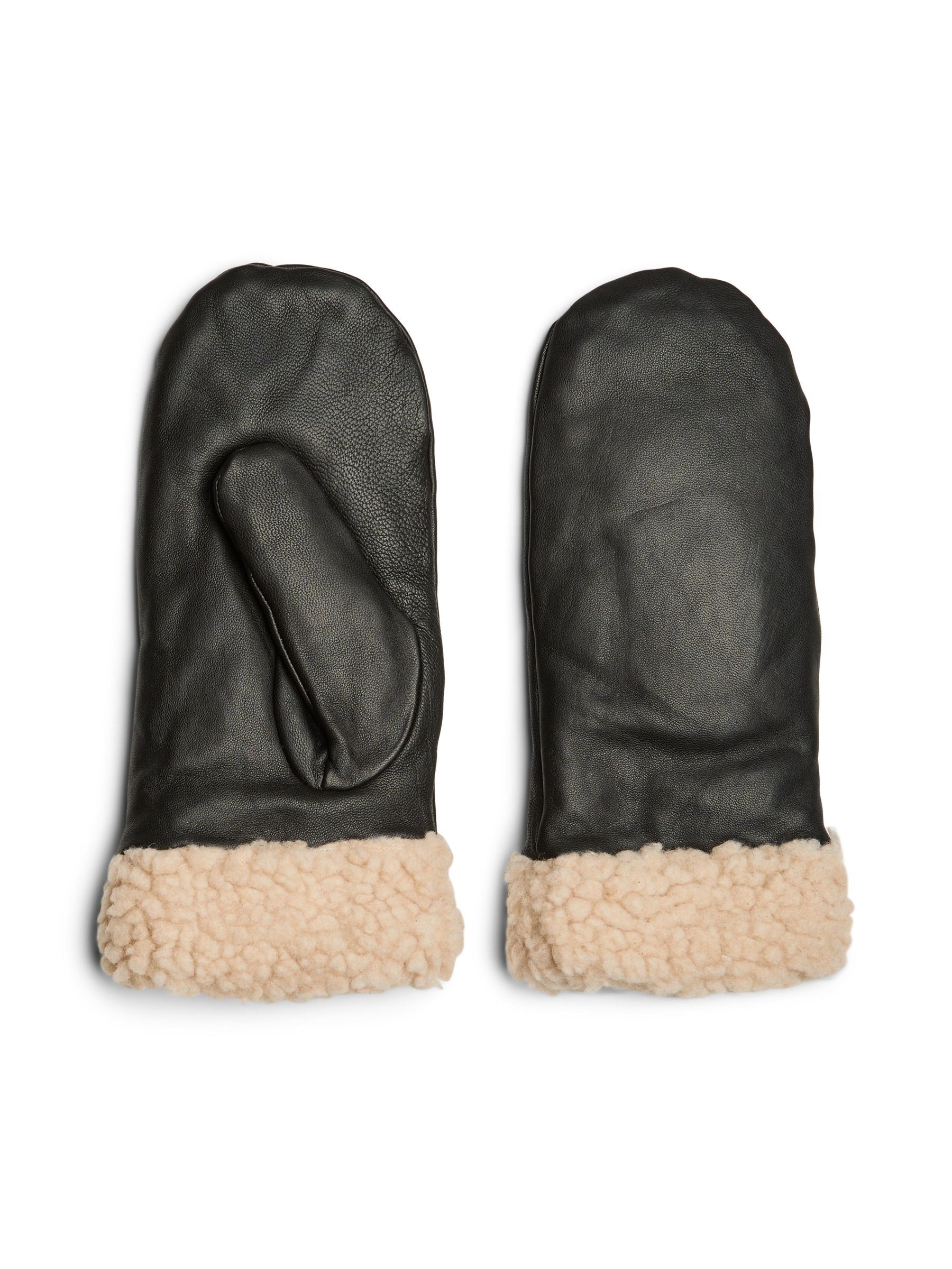 PCJAY LEATHER MITTENS