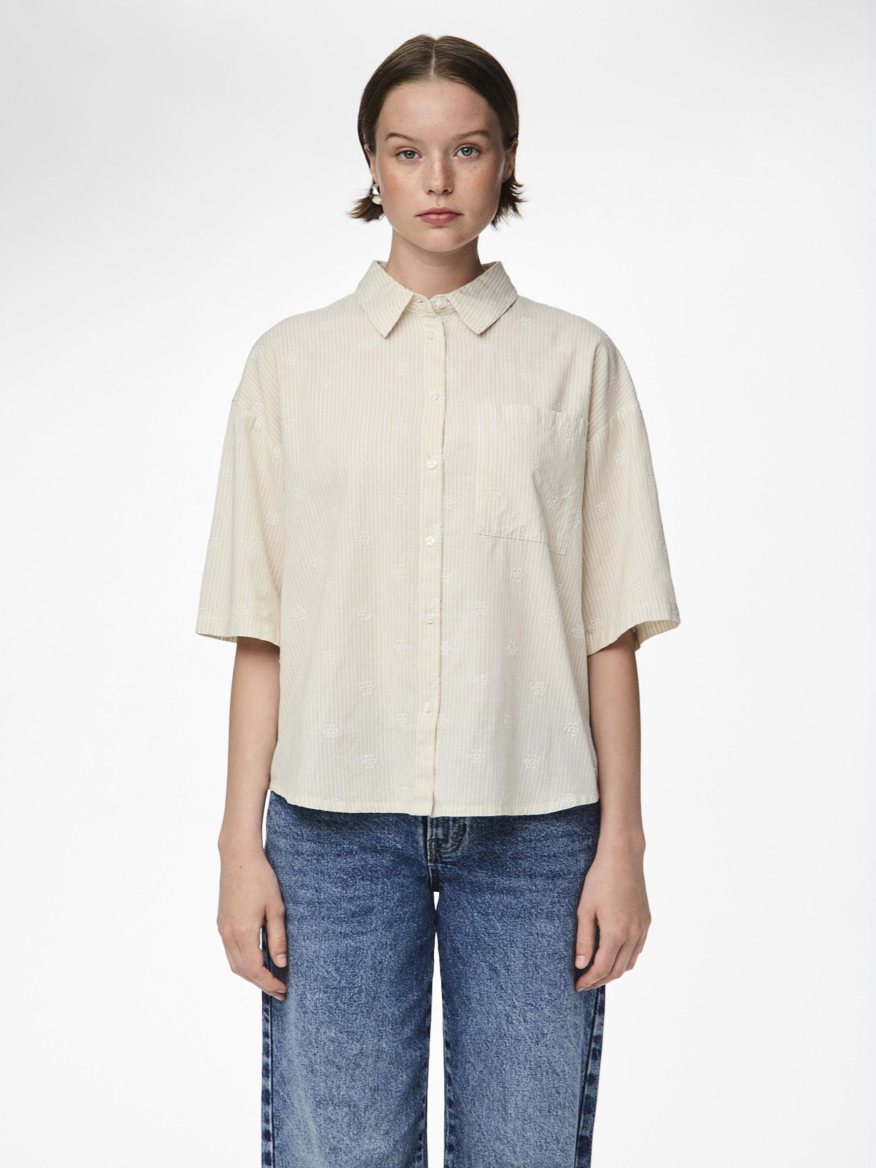 PCEMMA 2/4 SHORT SLEEVED SHIRT