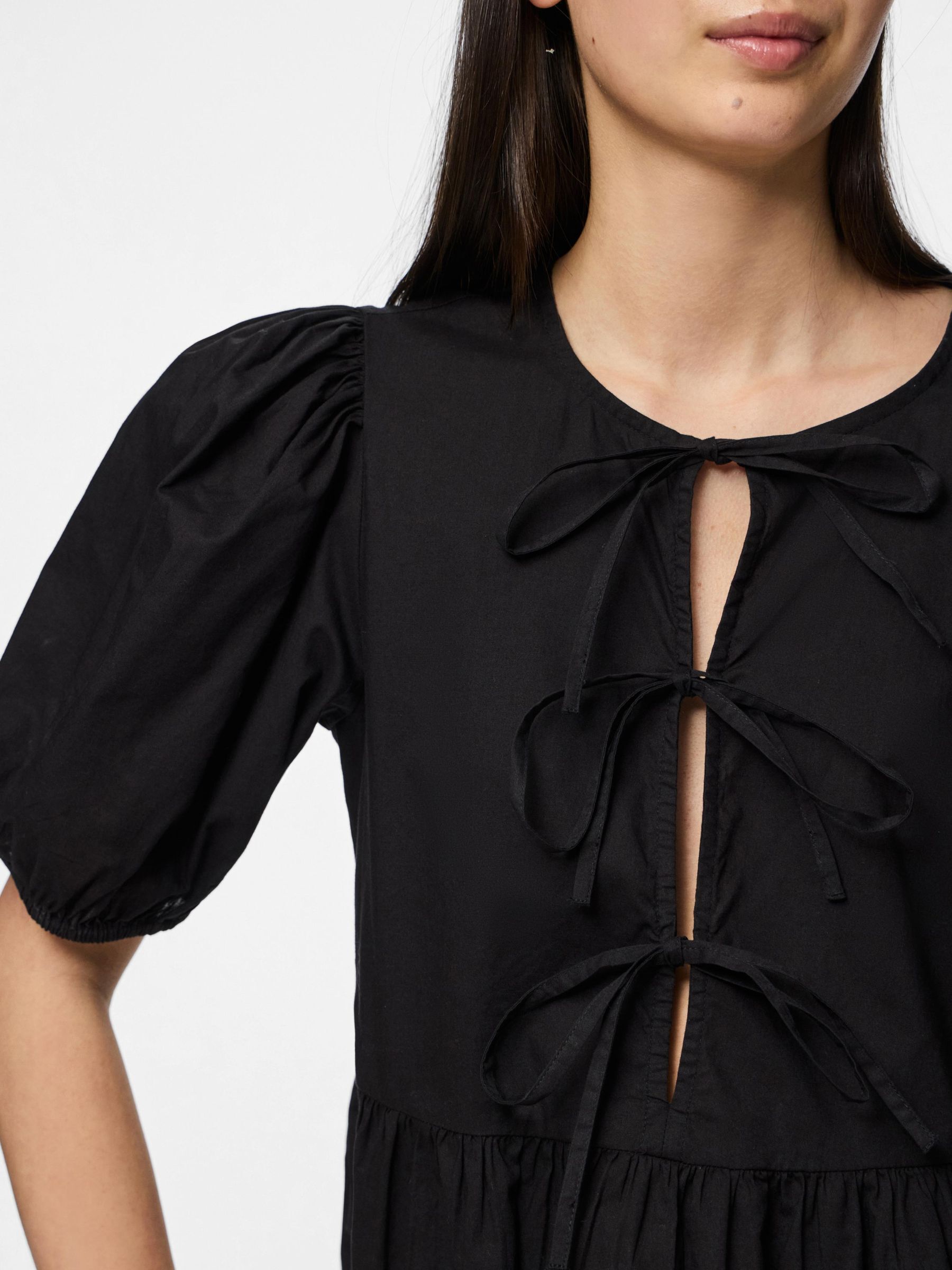 PCJOLLY TIE PUFF SLEEVED TOP 4 PCJOLLY TIE PUFF SLEEVED TOP