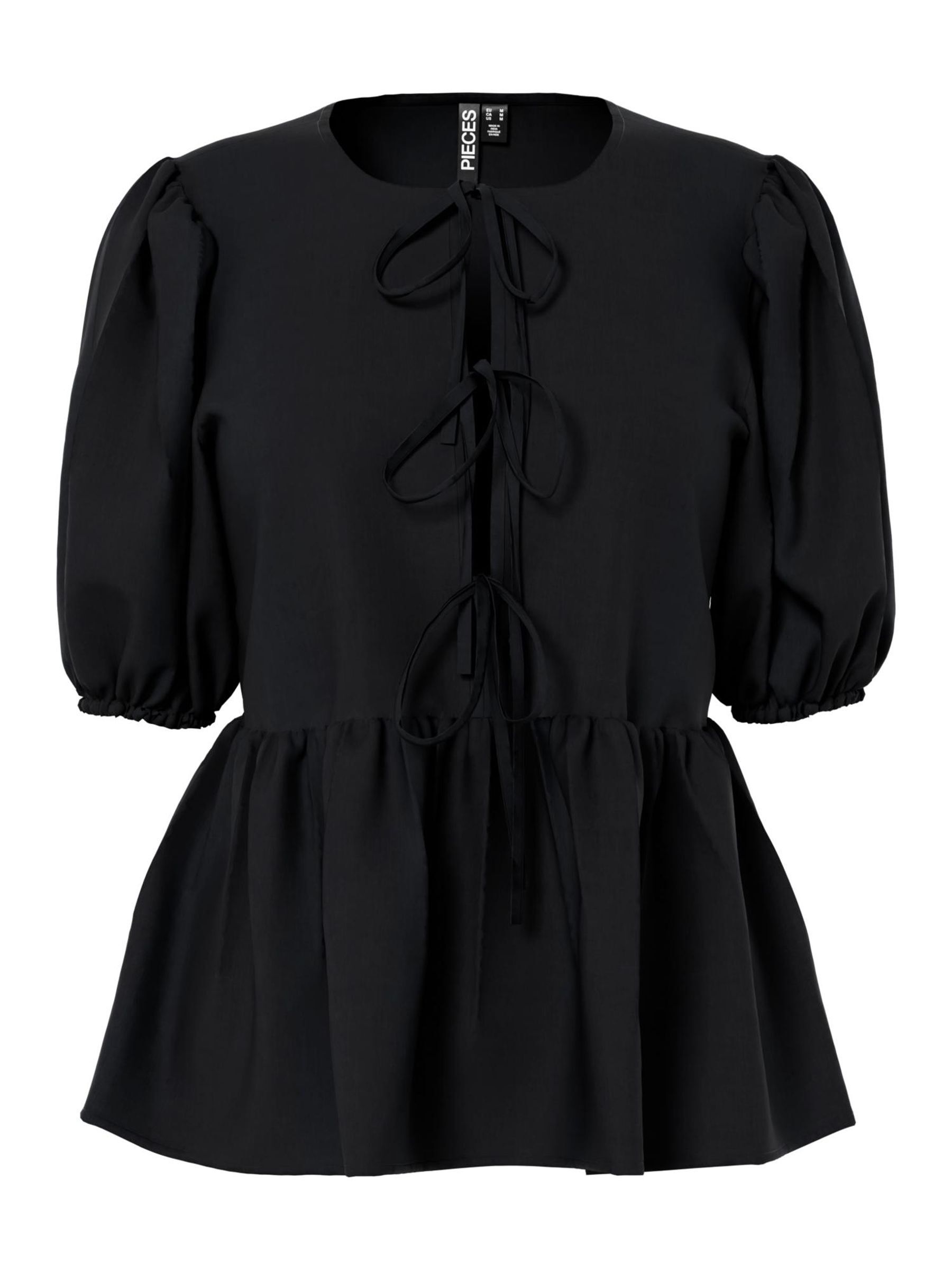 PCJOLLY TIE PUFF SLEEVED TOP 5 PCJOLLY TIE PUFF SLEEVED TOP