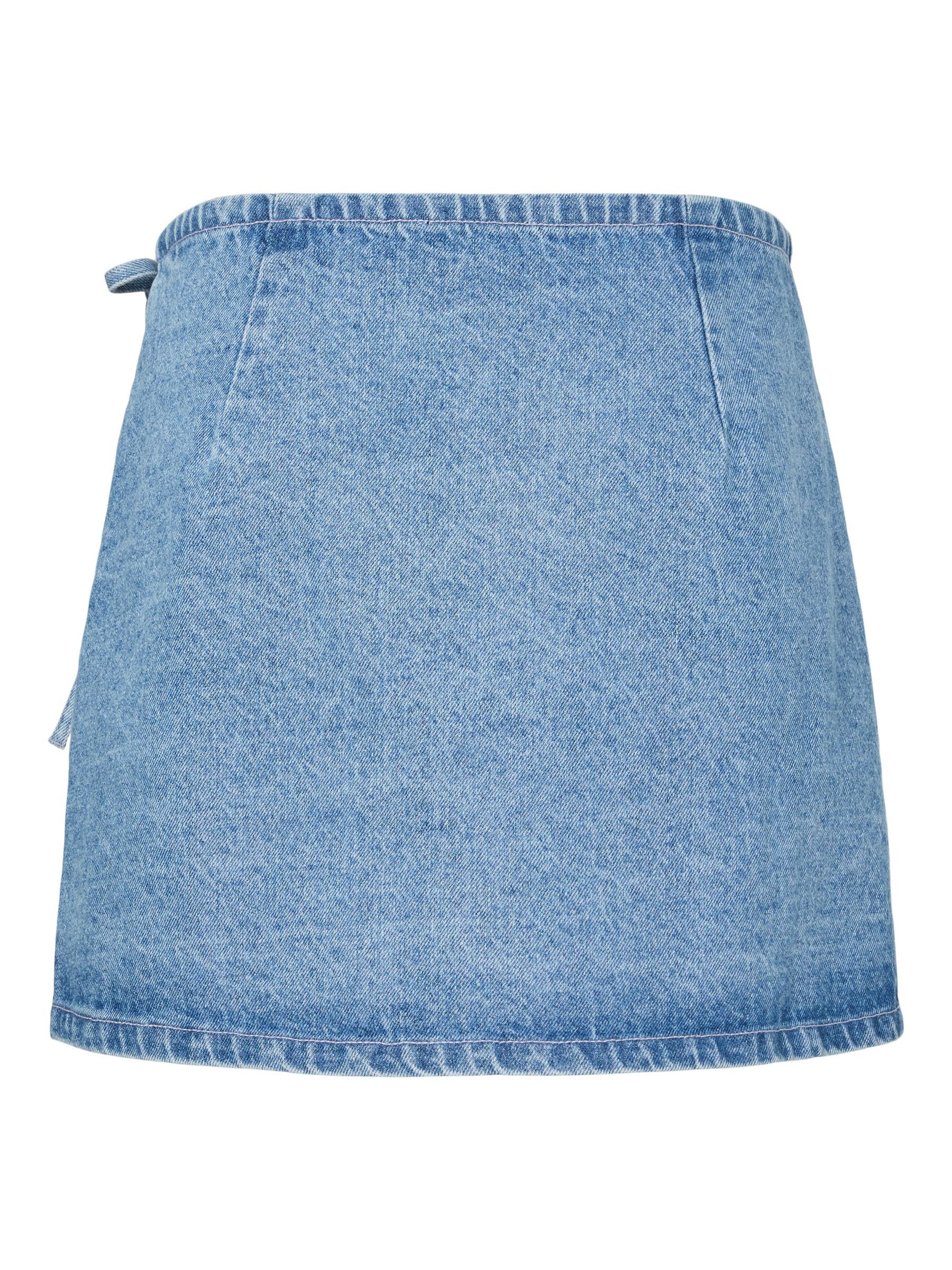 PCFLORA DENIM WRAP SKIRT 6 PCFLORA DENIM WRAP SKIRT