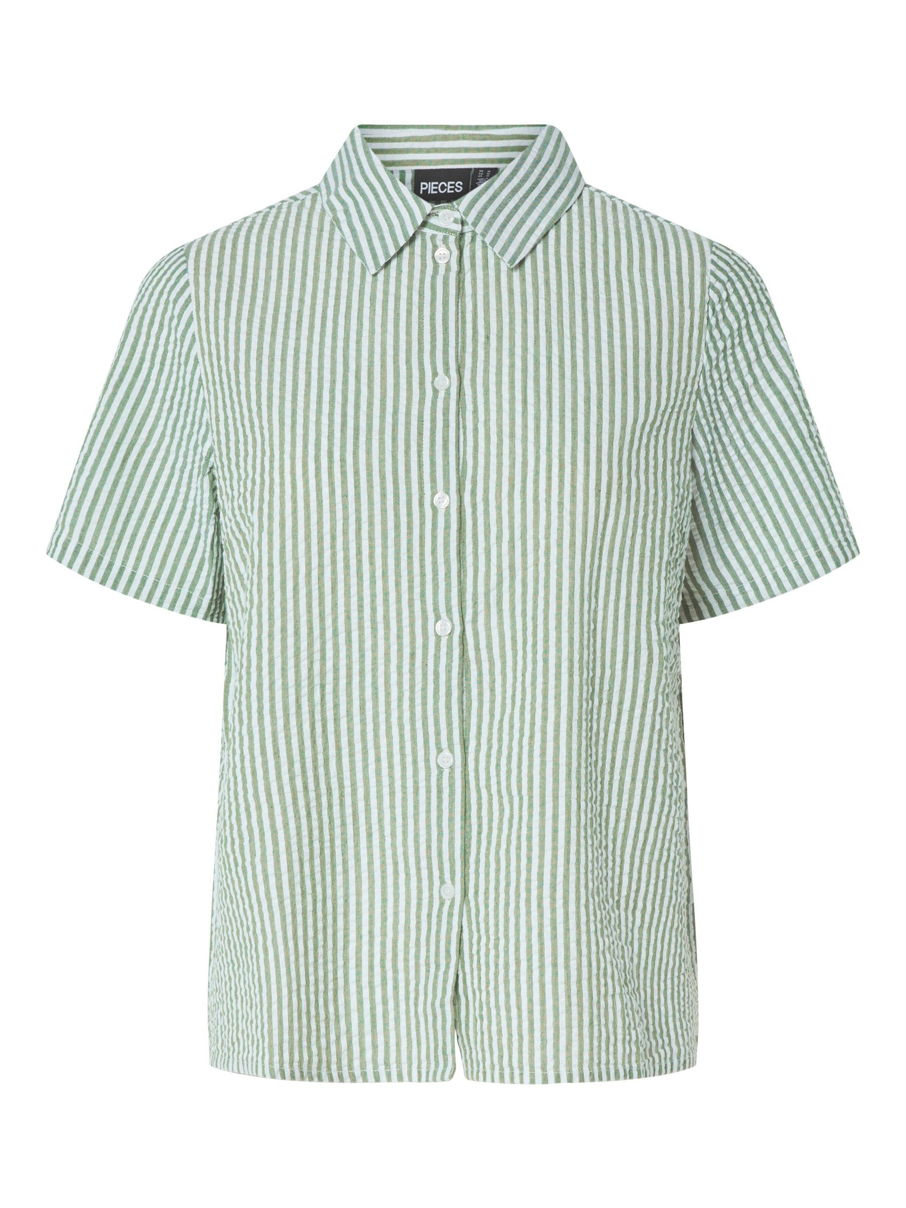 PCSALLY SEERSUCKER SHORT SLEEVED SHIRT 6 PCSALLY SEERSUCKER SHORT SLEEVED SHIRT