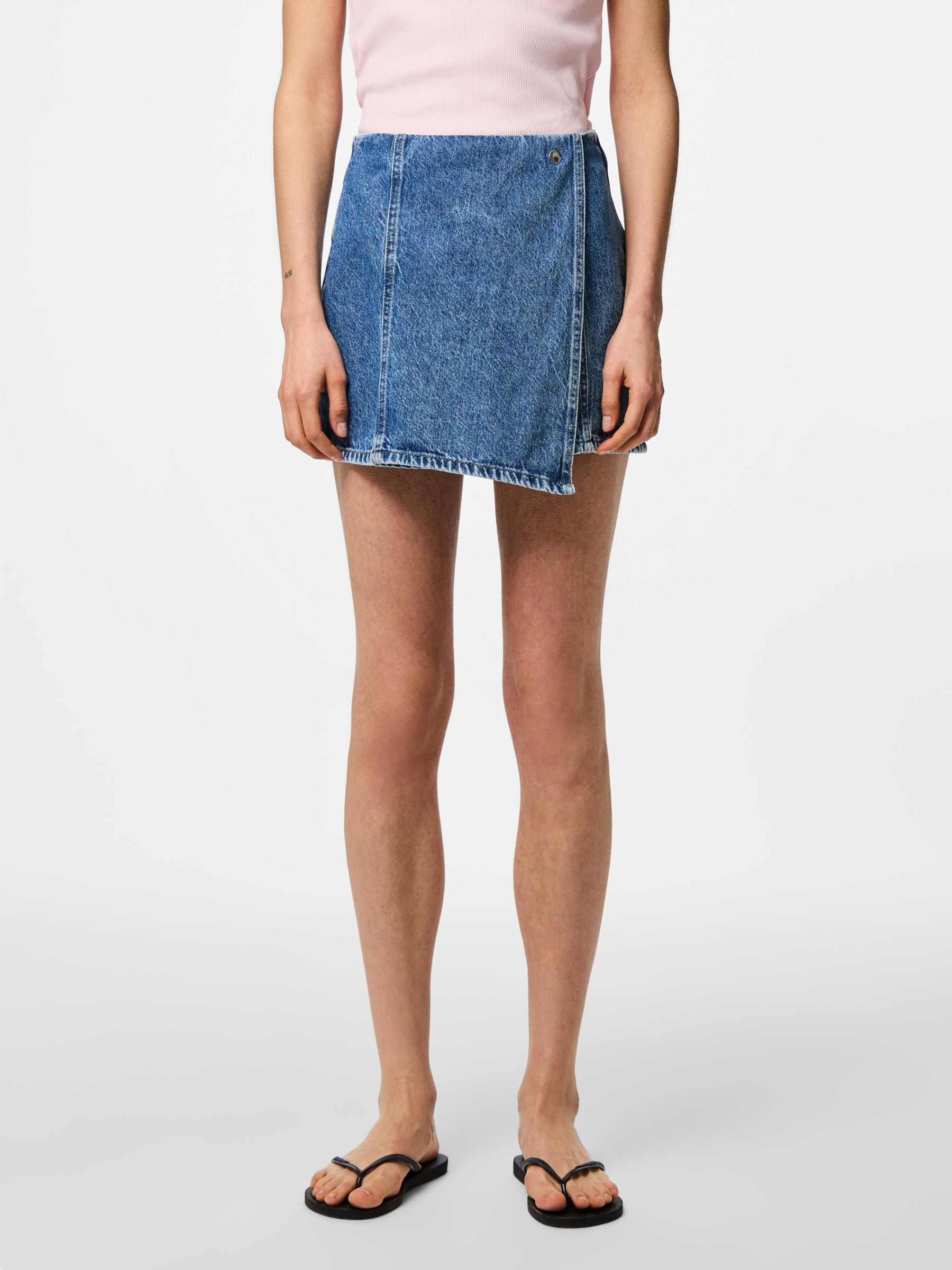 PCFILUM MW DENIM SKORT 1 PCFILUM MW DENIM SKORT