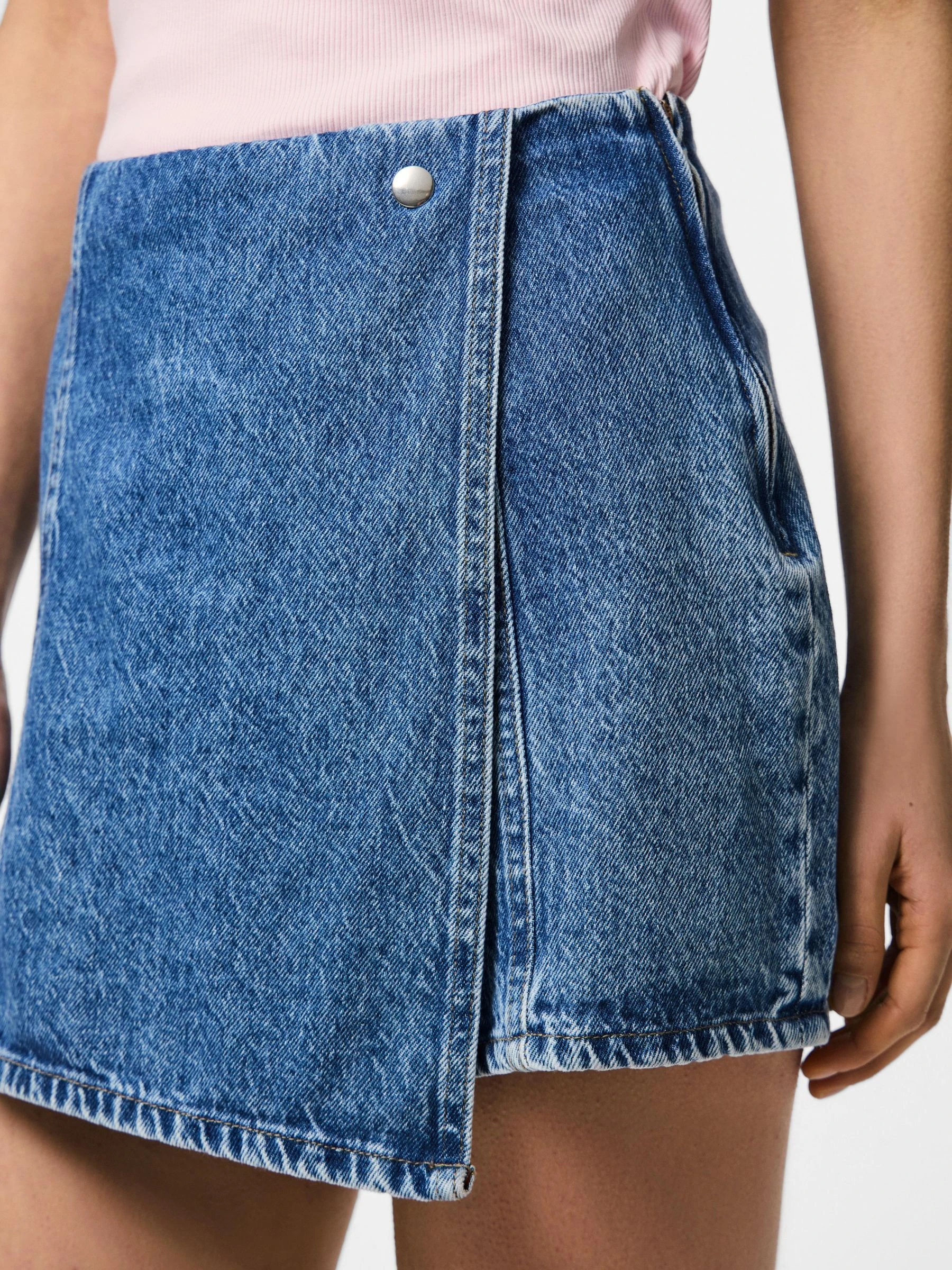 PCFILUM MW DENIM SKORT 4 PCFILUM MW DENIM SKORT
