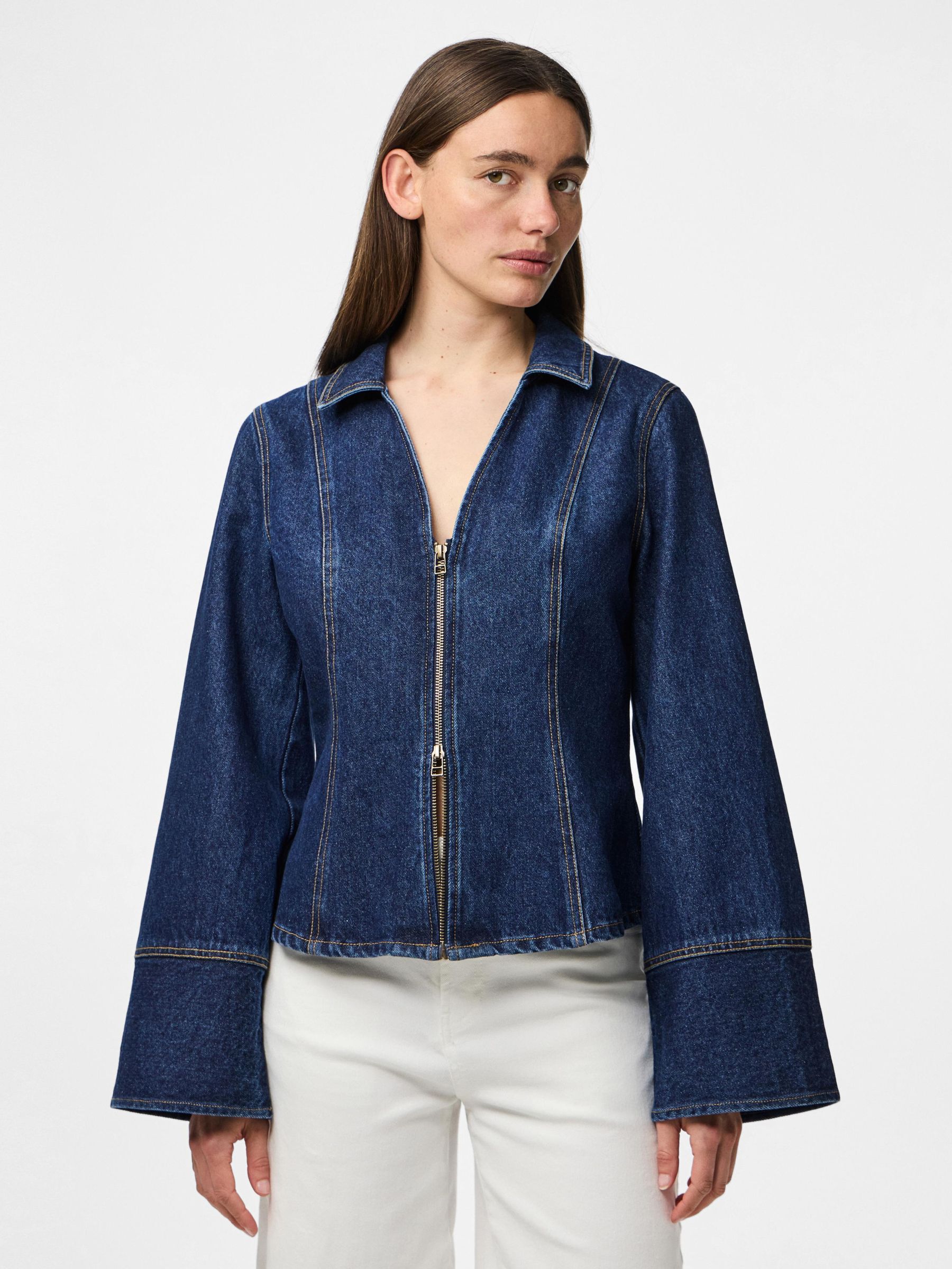 PCFLORA DENIM SHIRT 1 PCFLORA DENIM SHIRT