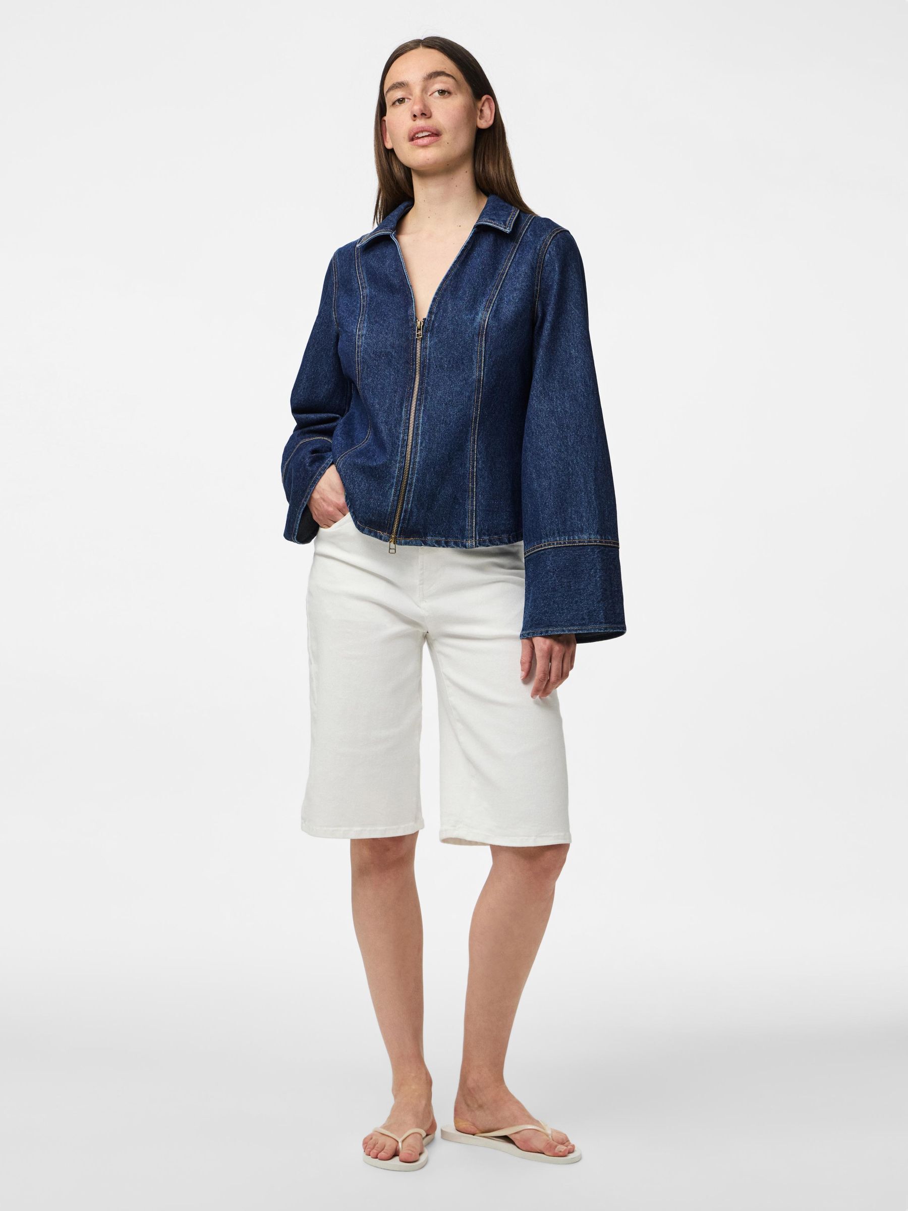 PCFLORA DENIM SHIRT 3 PCFLORA DENIM SHIRT
