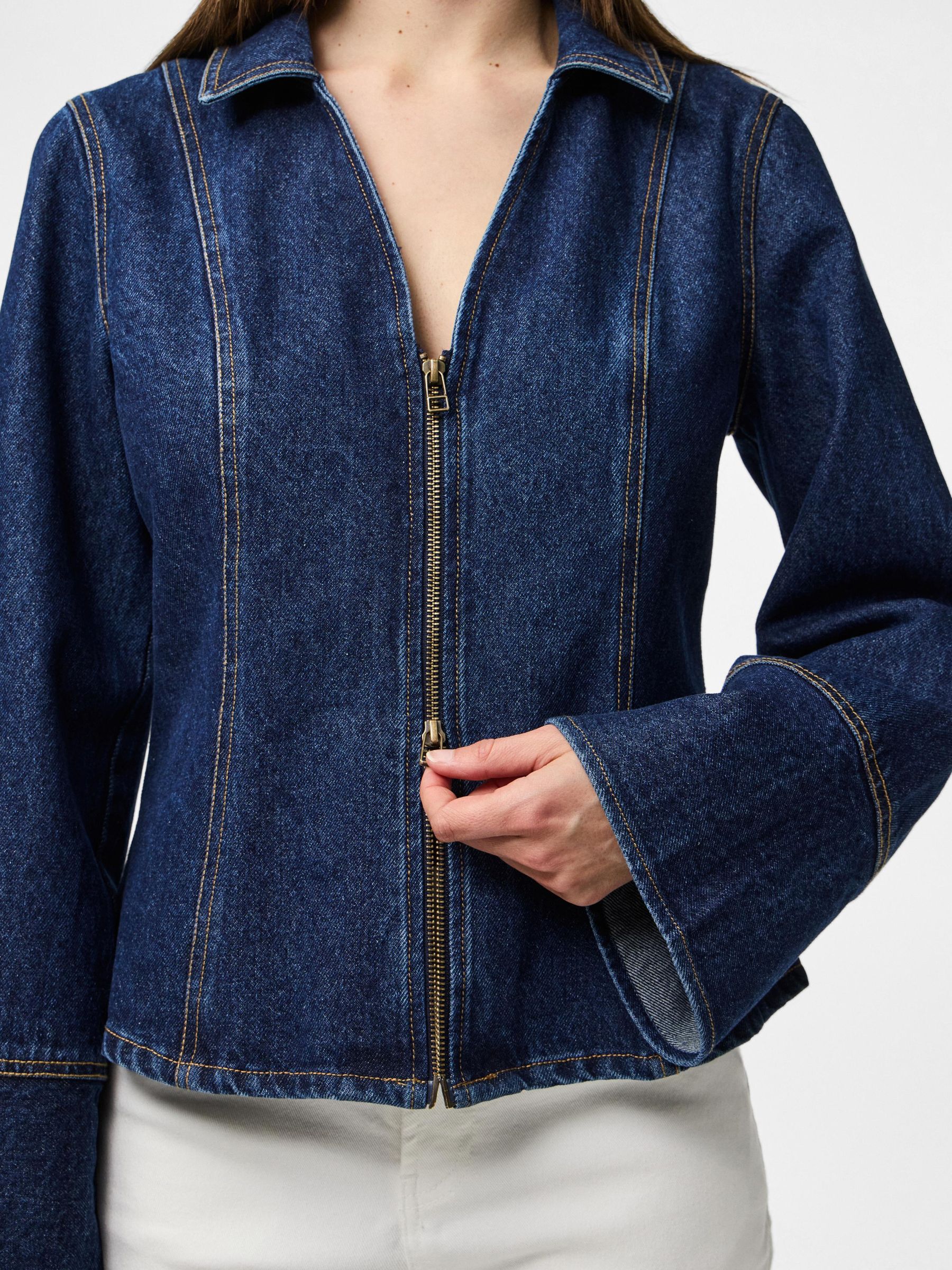 PCFLORA DENIM SHIRT 4 PCFLORA DENIM SHIRT