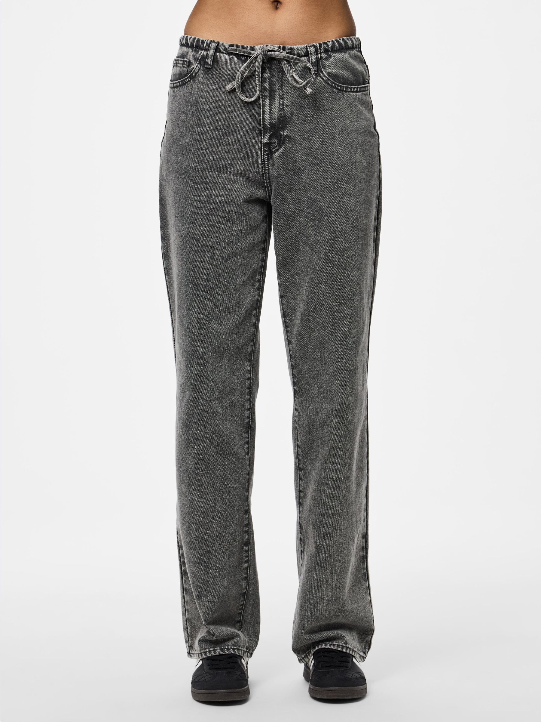 PCFANU MW TIE WIDE FIT JEANS 3 PCFANU MW TIE WIDE FIT JEANS