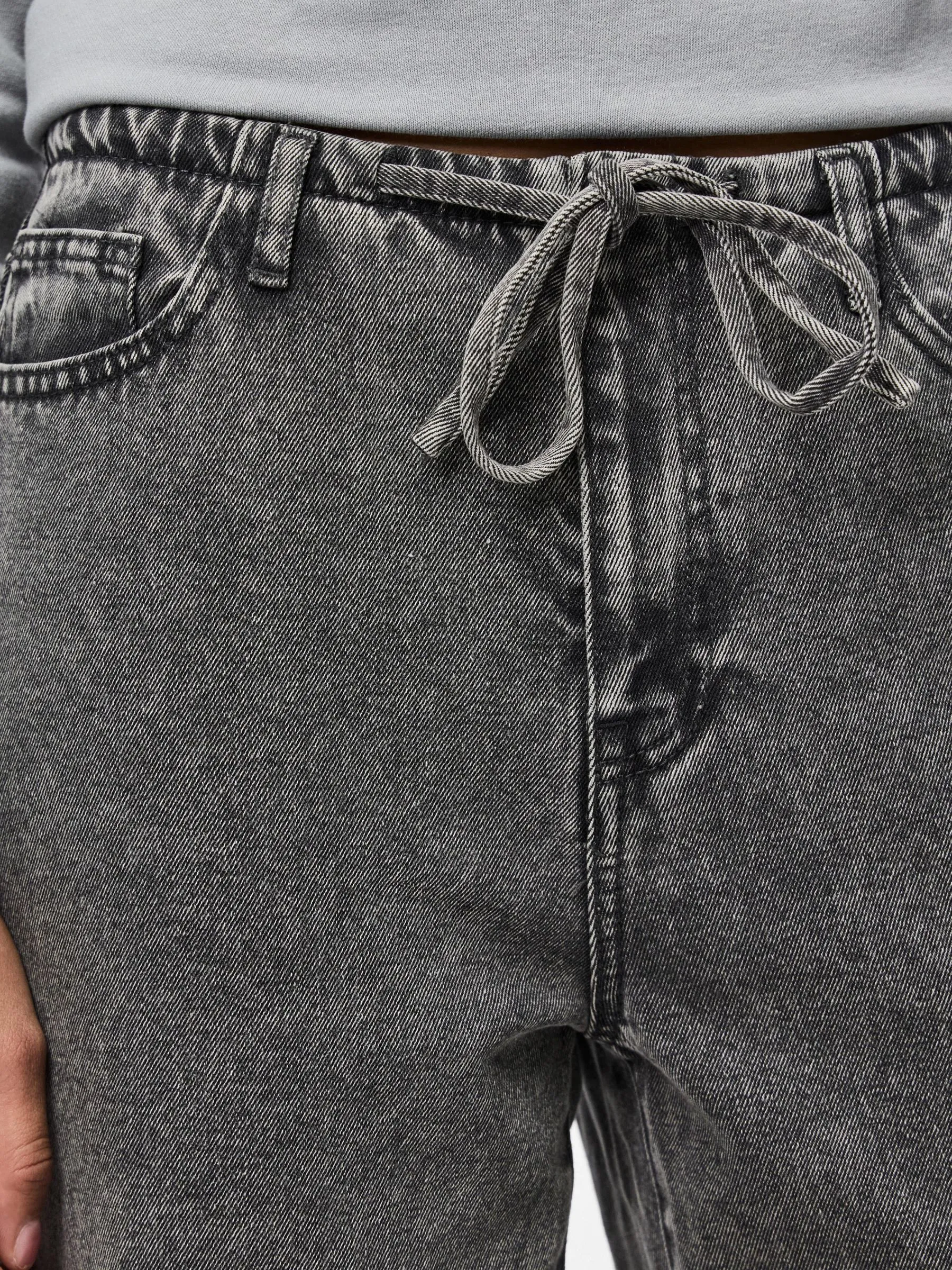 PCFANU MW TIE WIDE FIT JEANS 4 PCFANU MW TIE WIDE FIT JEANS