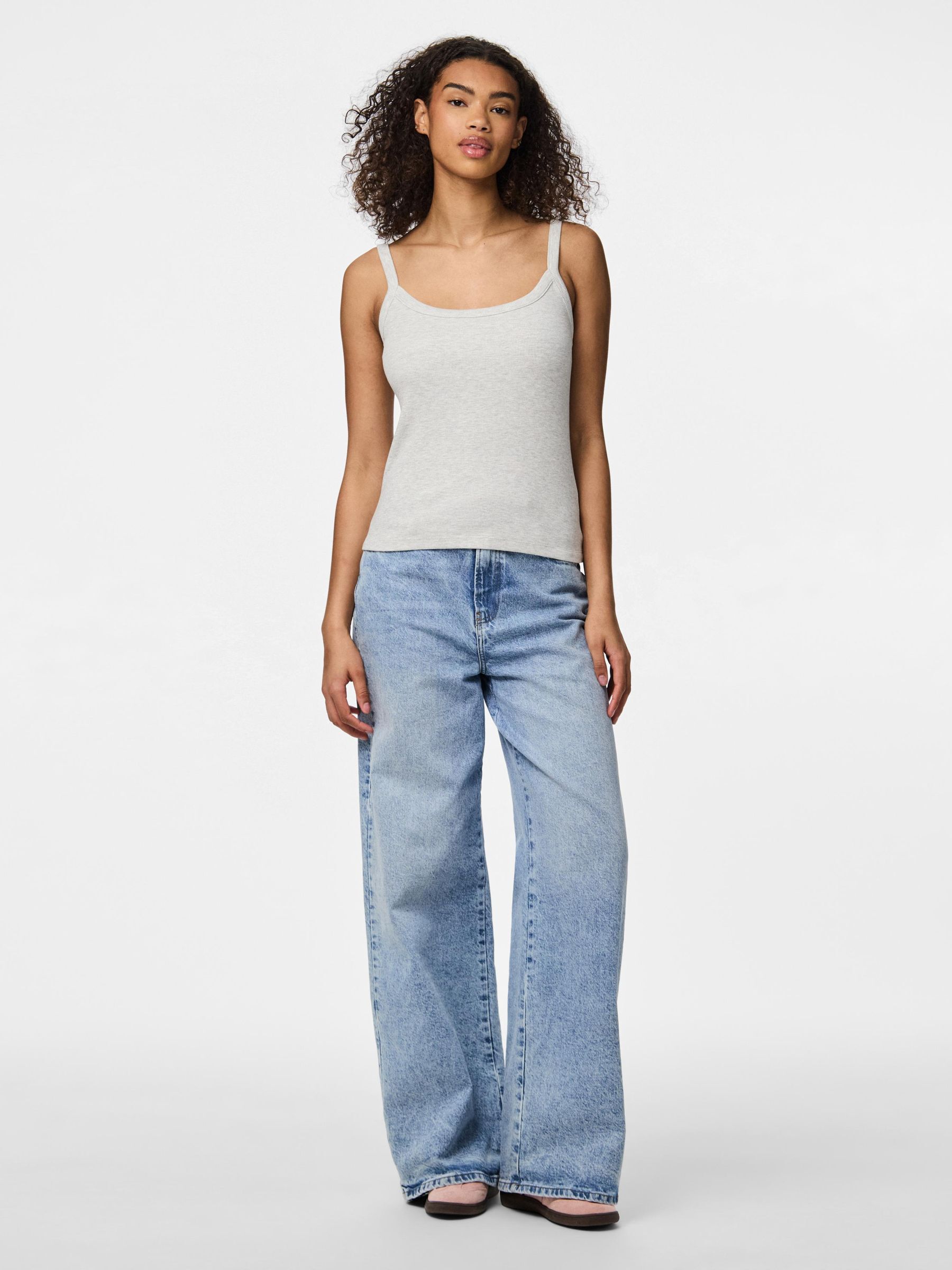 PCMAY RIBBED STRAP TOP 3 PCMAY RIBBED STRAP TOP
