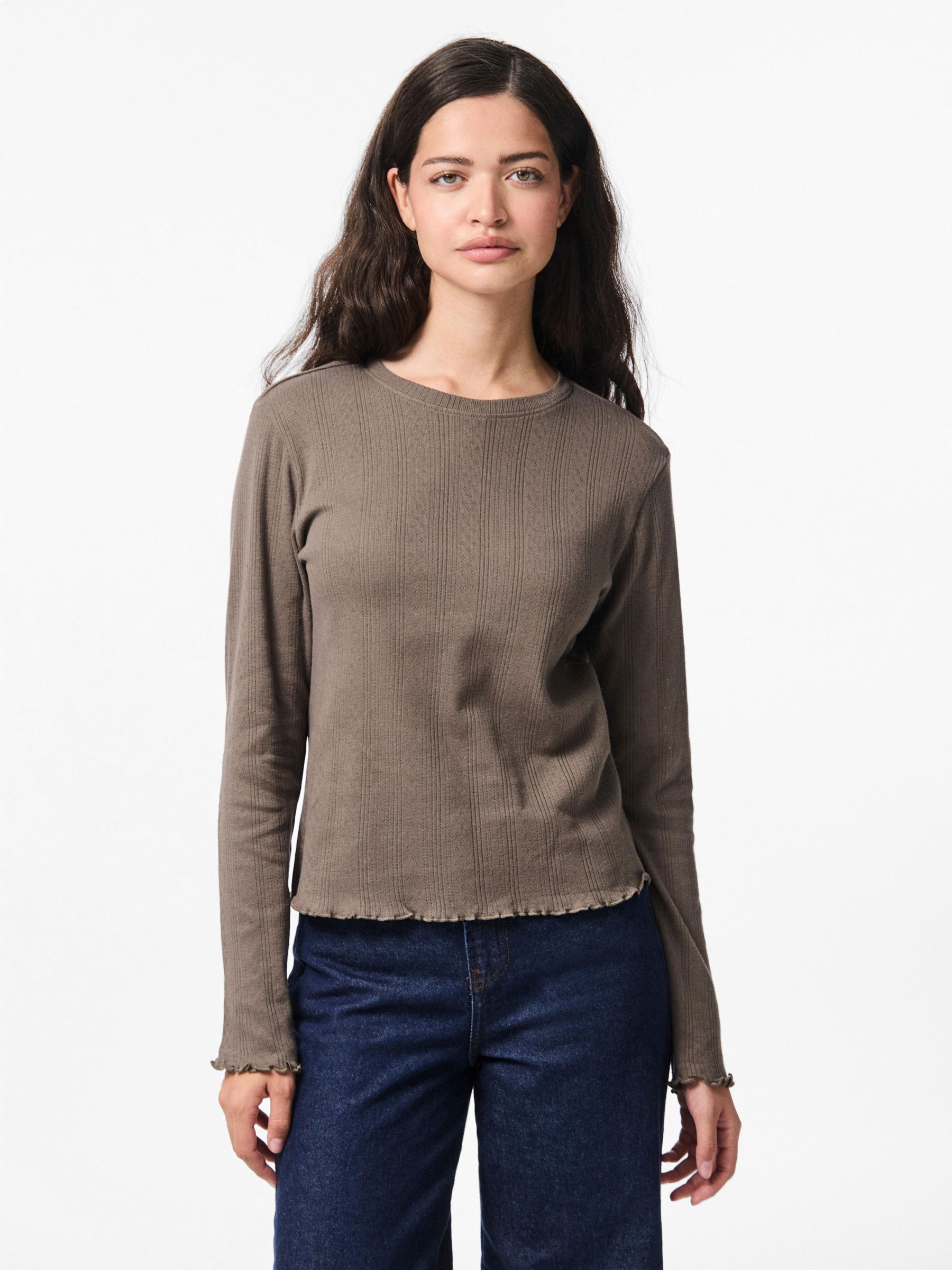 PCMARIE POINTELLE LONG SLEEVED TOP 1 PCMARIE POINTELLE LONG SLEEVED TOP