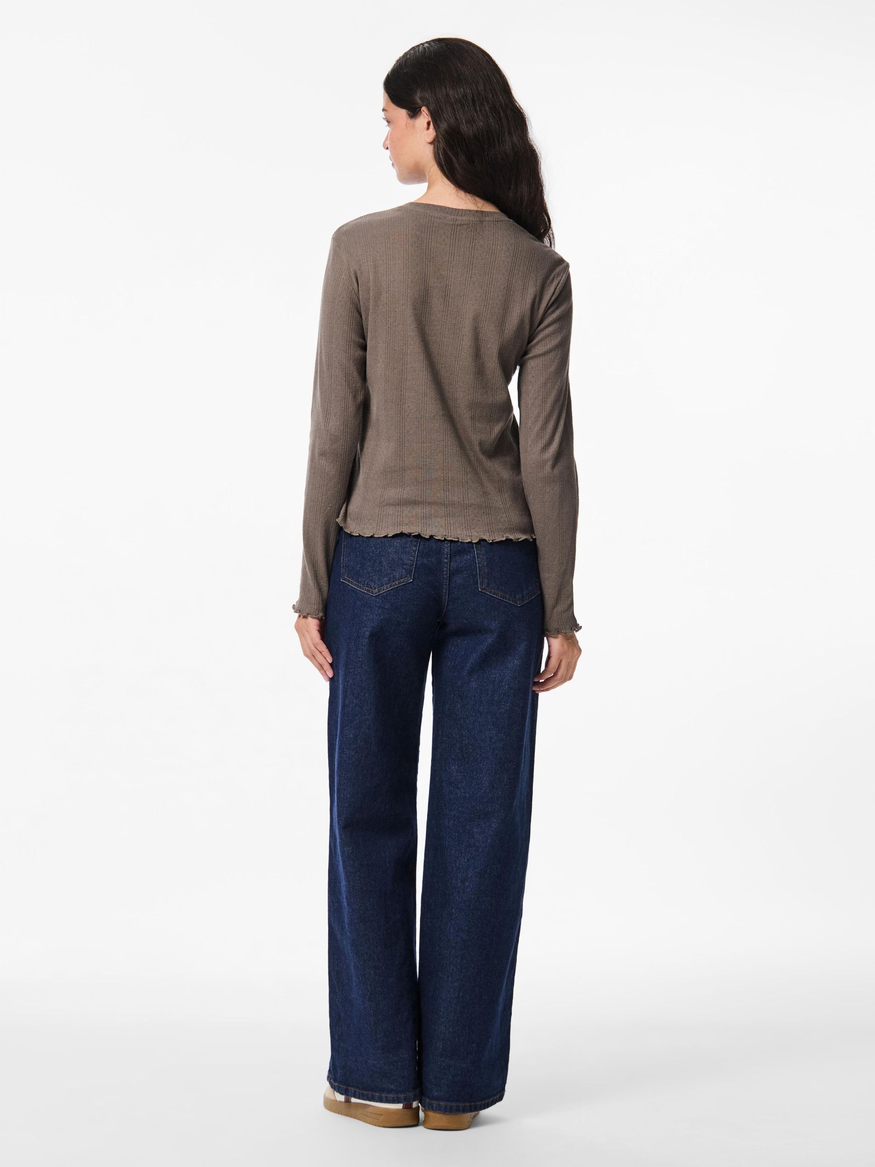 PCMARIE POINTELLE LONG SLEEVED TOP 2 PCMARIE POINTELLE LONG SLEEVED TOP
