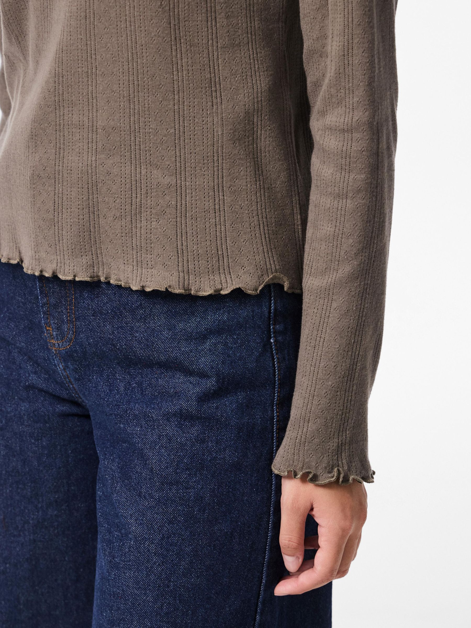 PCMARIE POINTELLE LONG SLEEVED TOP 4 PCMARIE POINTELLE LONG SLEEVED TOP