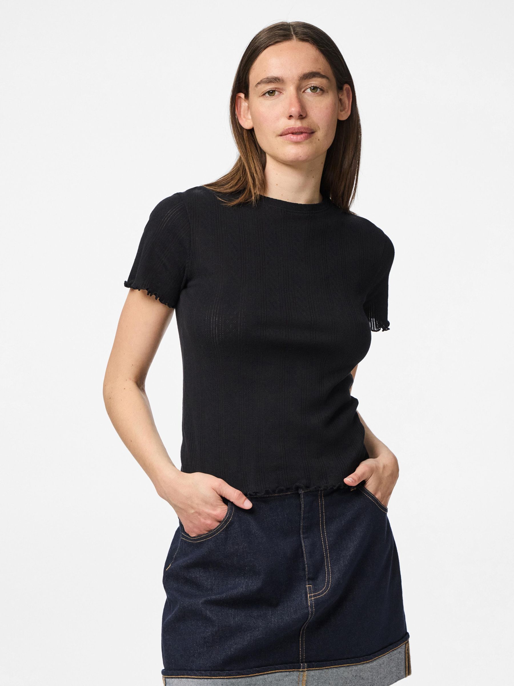 PCMARIE POINTELLE T-SHIRT 1 PCMARIE POINTELLE T-SHIRT
