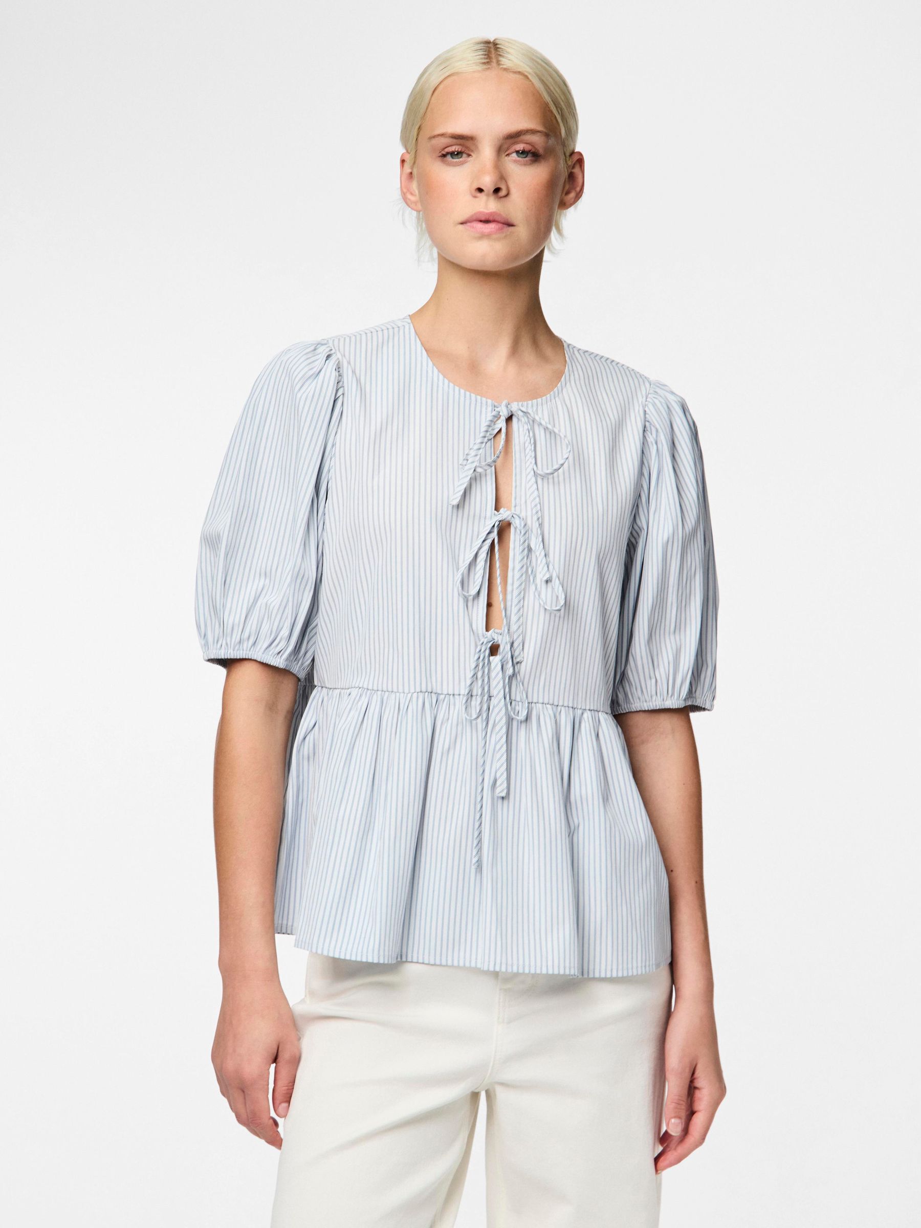 PCHOLLY TIE PUFF SLEEVED TOP 1 PCHOLLY TIE PUFF SLEEVED TOP