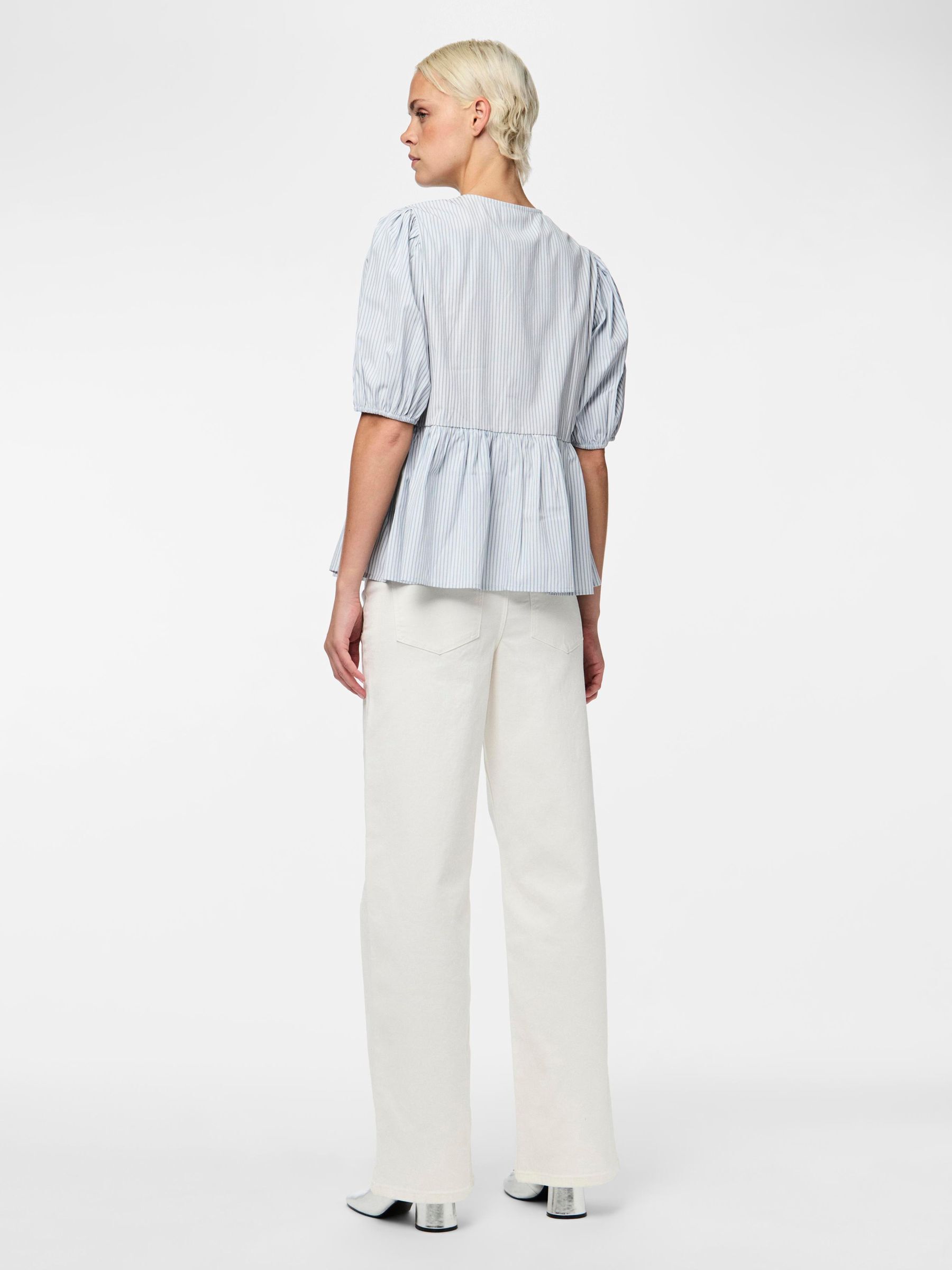 PCHOLLY TIE PUFF SLEEVED TOP 2 PCHOLLY TIE PUFF SLEEVED TOP