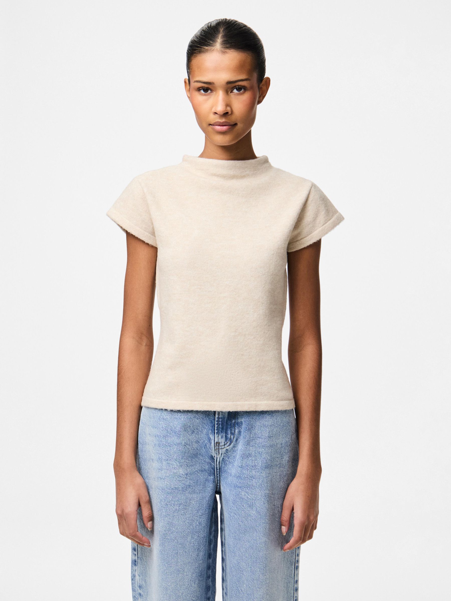 PCFAMILLA MOCK KNITTED TOP 1 PCFAMILLA MOCK KNITTED TOP