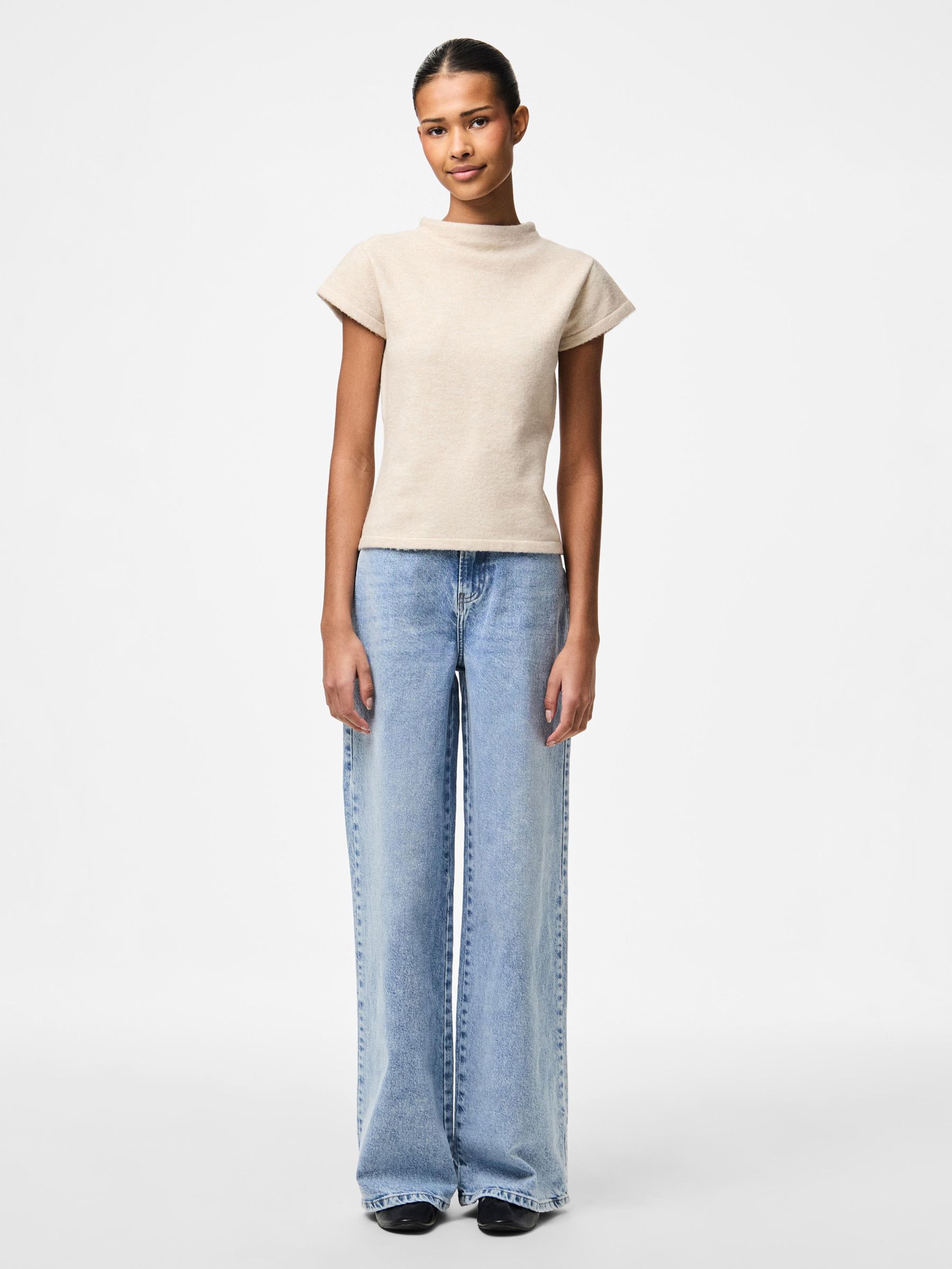 PCFAMILLA MOCK KNITTED TOP 3 PCFAMILLA MOCK KNITTED TOP