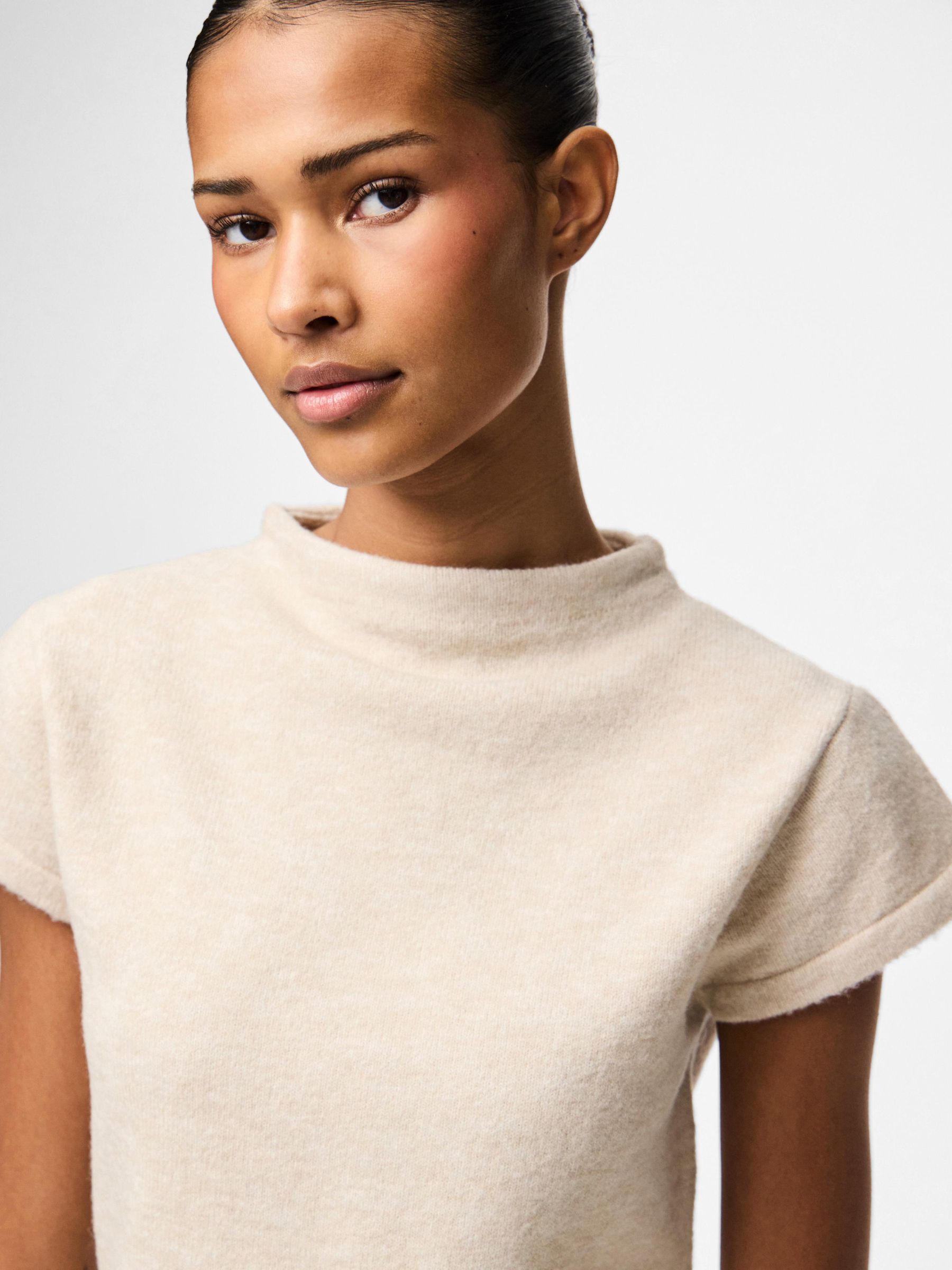 PCFAMILLA MOCK KNITTED TOP 4 PCFAMILLA MOCK KNITTED TOP