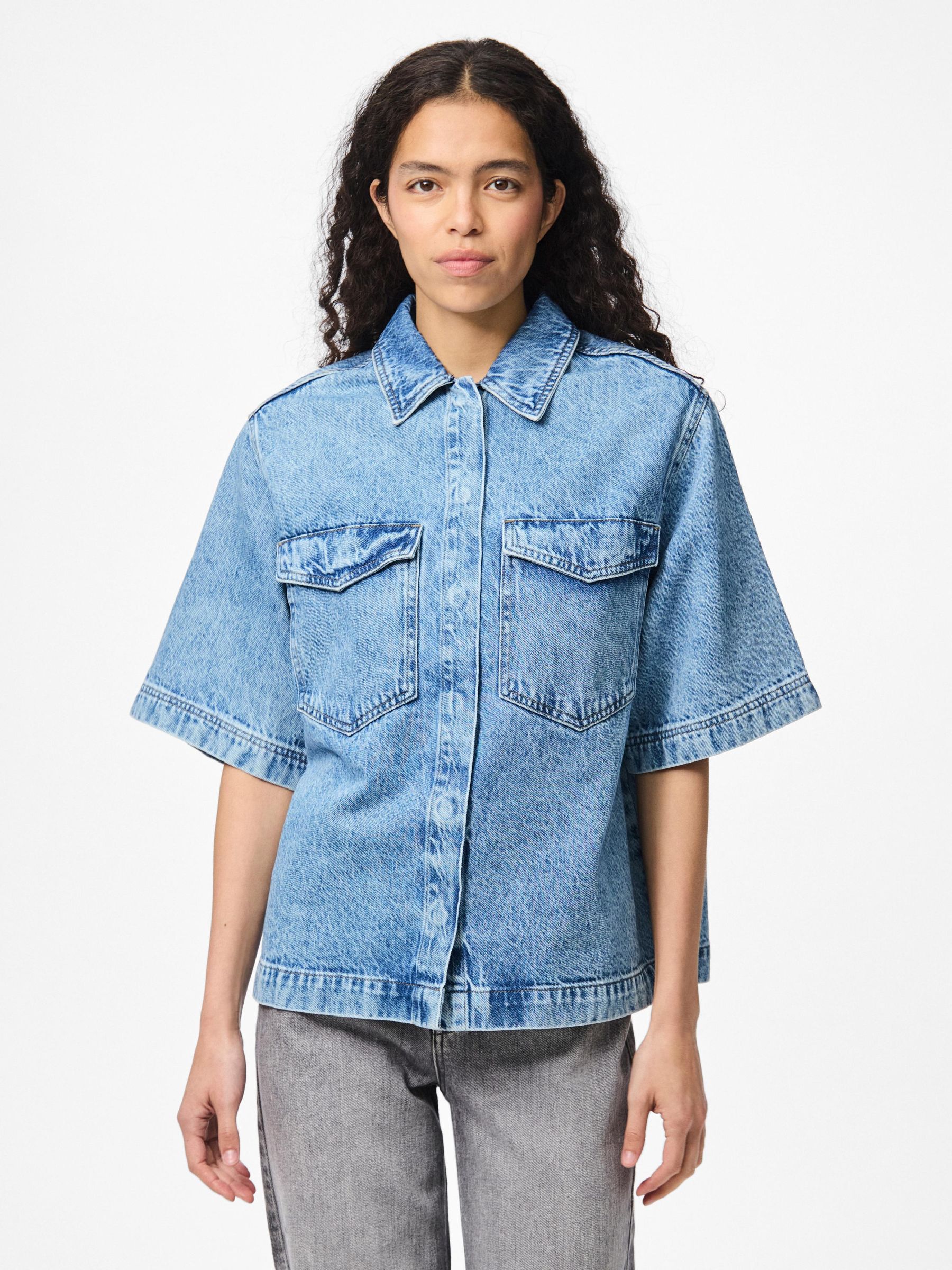 PCJULIET DENIM SHIRT