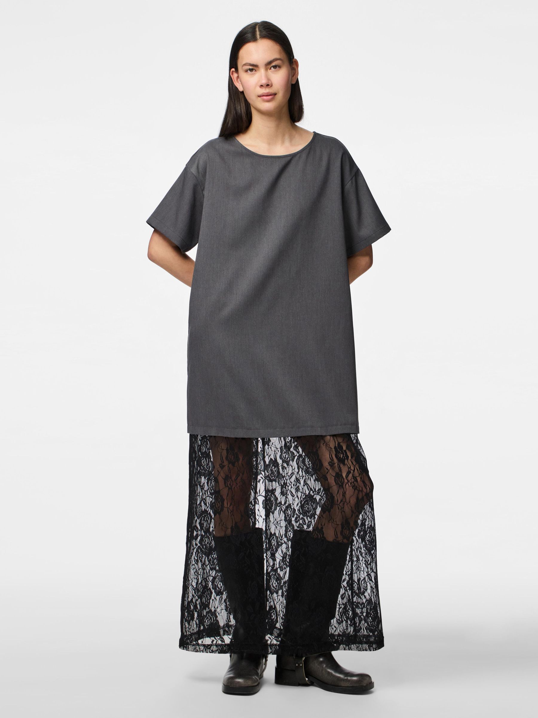 PCALICE LACE DETAIL MAXI DRESS