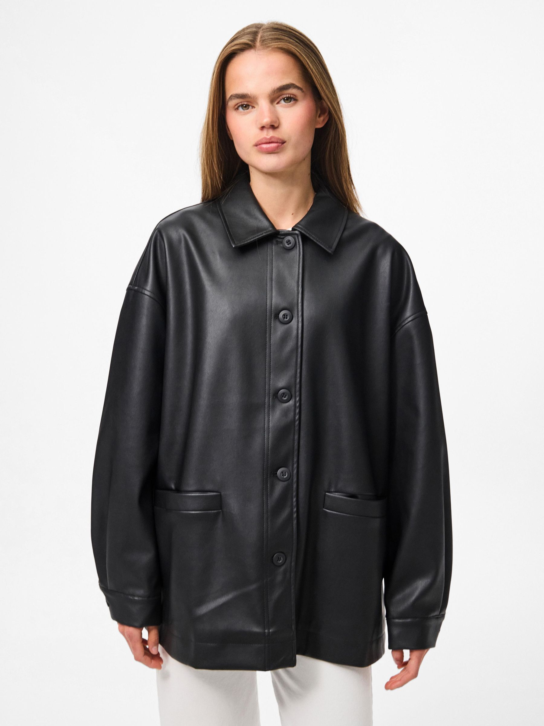 PCJAMILLA FAUX LEATHER JACKET