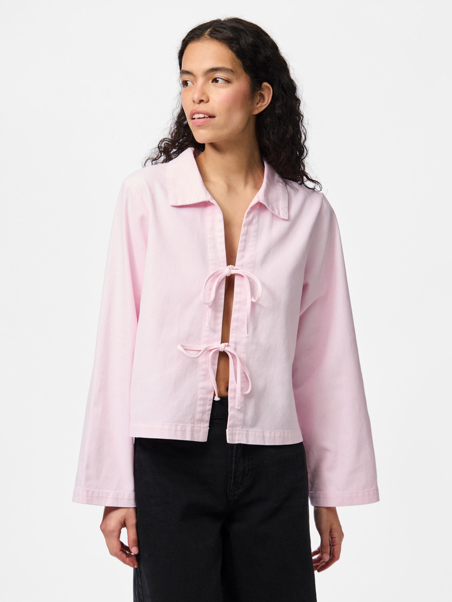 PCFLORA TIE DENIM SHIRT