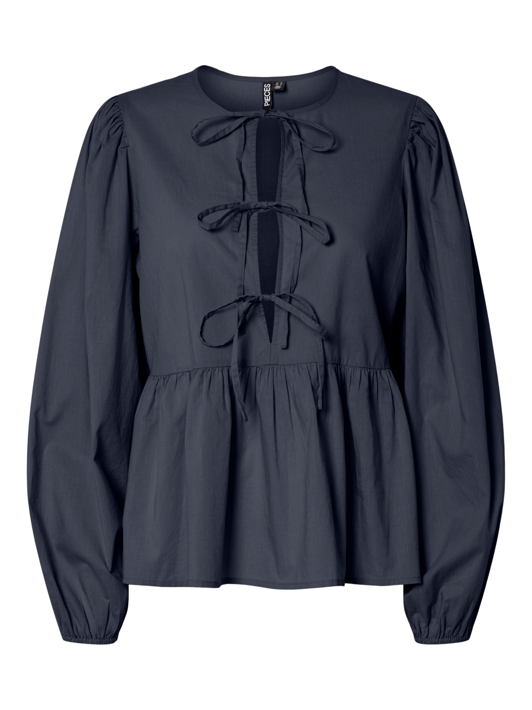 PCJOLLY TIE LONG SLEEVED BLOUSE 5 PCJOLLY TIE LONG SLEEVED BLOUSE